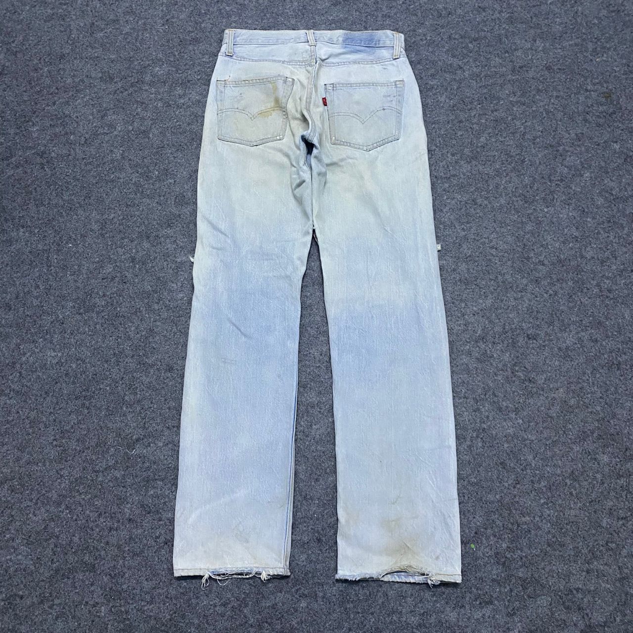 Levi's Vintage 80s Levis 501 Button 6 Distressed Denim Size US 30 / EU 46 - 2 Thumbnail