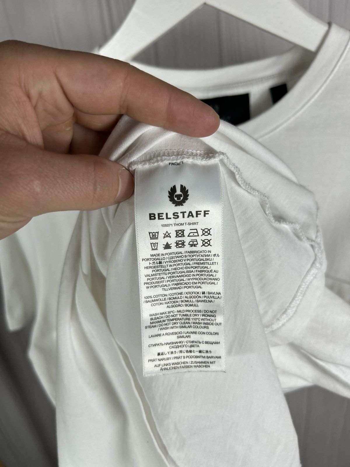 Belstaff Belstaff Thom White T-Shirt Chest Pocket Size M Size US M / EU 48-50 / 2 - 6 Thumbnail
