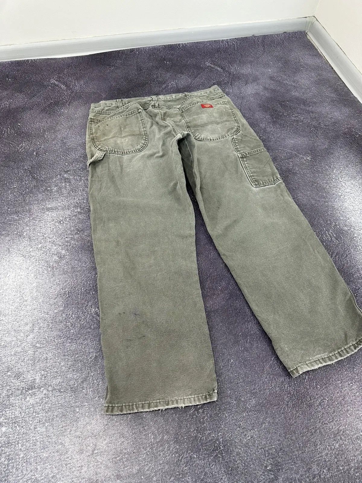 Dickies × Vintage Vintage Dickies USA Olive Hype Work Skate Baggy Pants Size US 38 / EU 54 - 3 Thumbnail