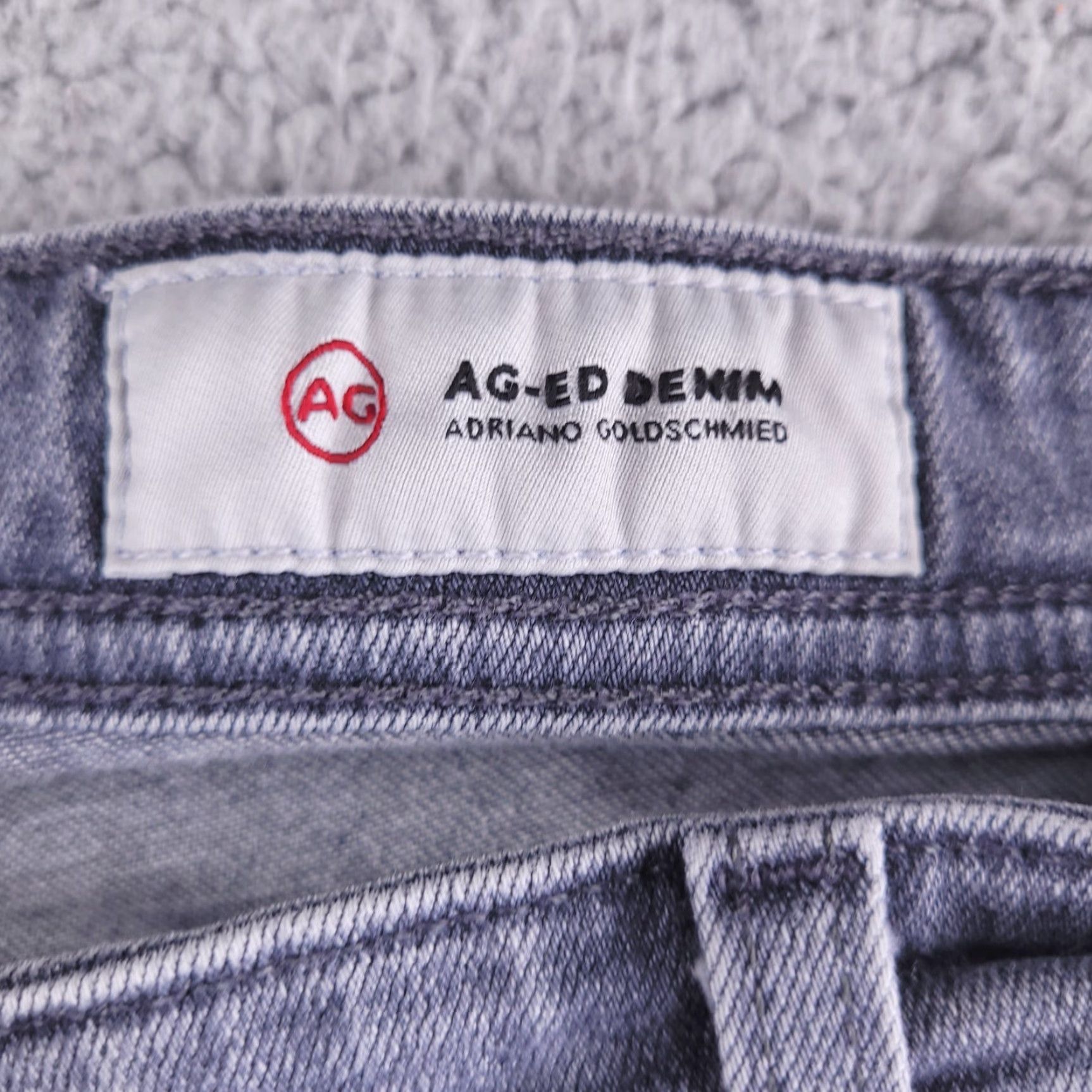 AG Jeans AG Jeans Slim Skinny The Tellis Mens Jeans 34x33 Gray Adriano Goldschmied 90s? Size US 34 / EU 50 - 4 Thumbnail