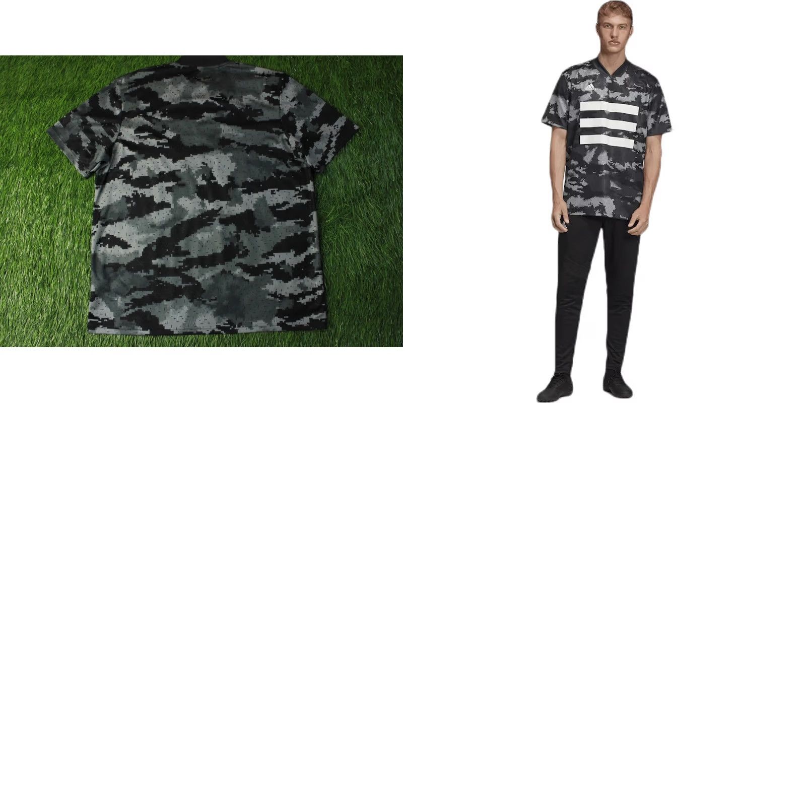 Adidas ADIDAS TANGO ORIGINAL 2019 FOOTBALL SHIRT MEN M Gray and Black DX DY5843 Size US M / EU 48-50 / 2 - 8 Thumbnail