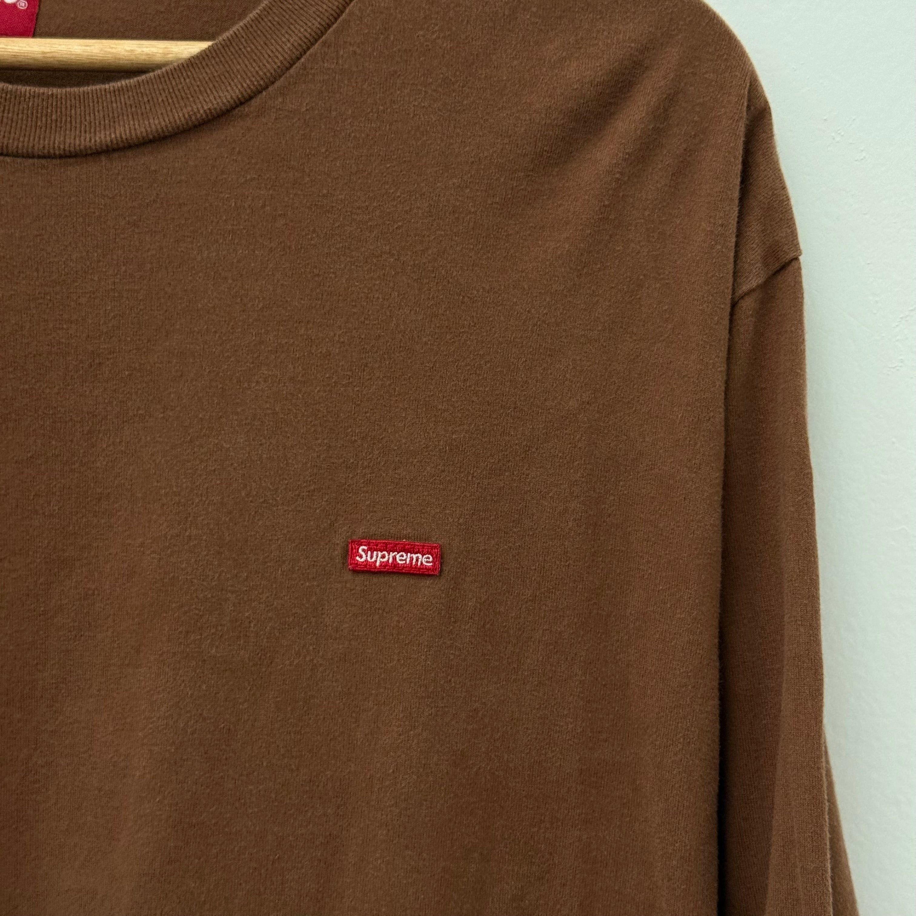 Supreme Supreme Brown Mini Box Logo Longsleeve Shirt - Size L Size US L / EU 52-54 / 3 - 3 Thumbnail