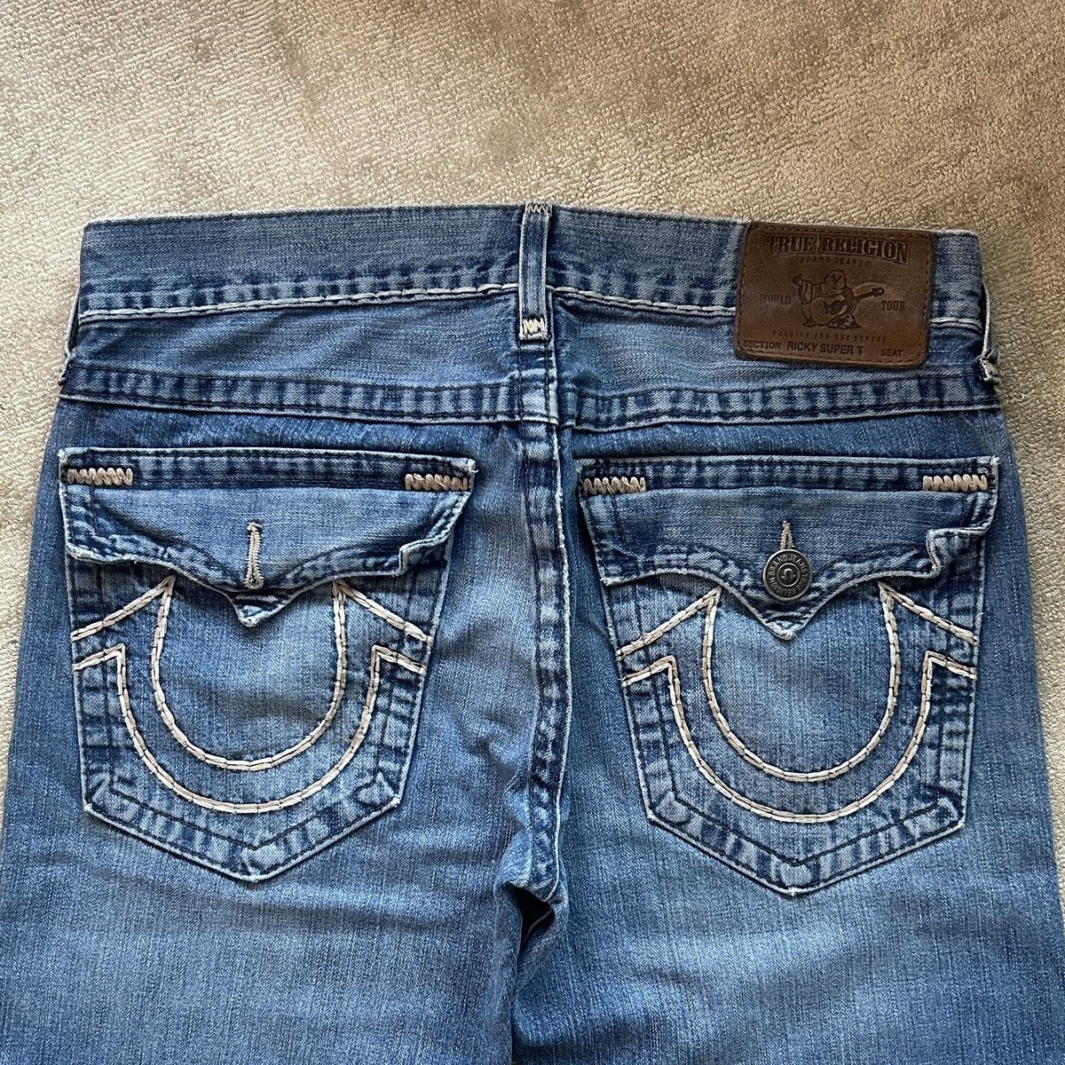 True Religion True Religion Ricky Super T Denim Jeans Size US 33 - 5 Thumbnail