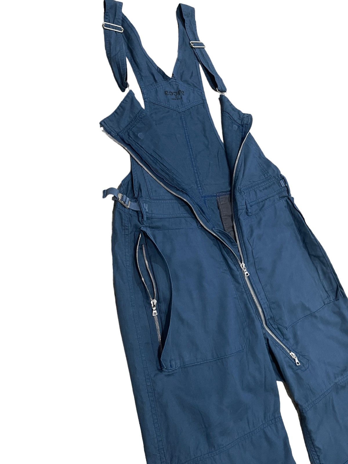 CABANE de ZUCCa × Issey Miyake × Vintage Vintage Cabane De Zucca Overall Zipper Worker Pants Size US 35 - 6 Thumbnail