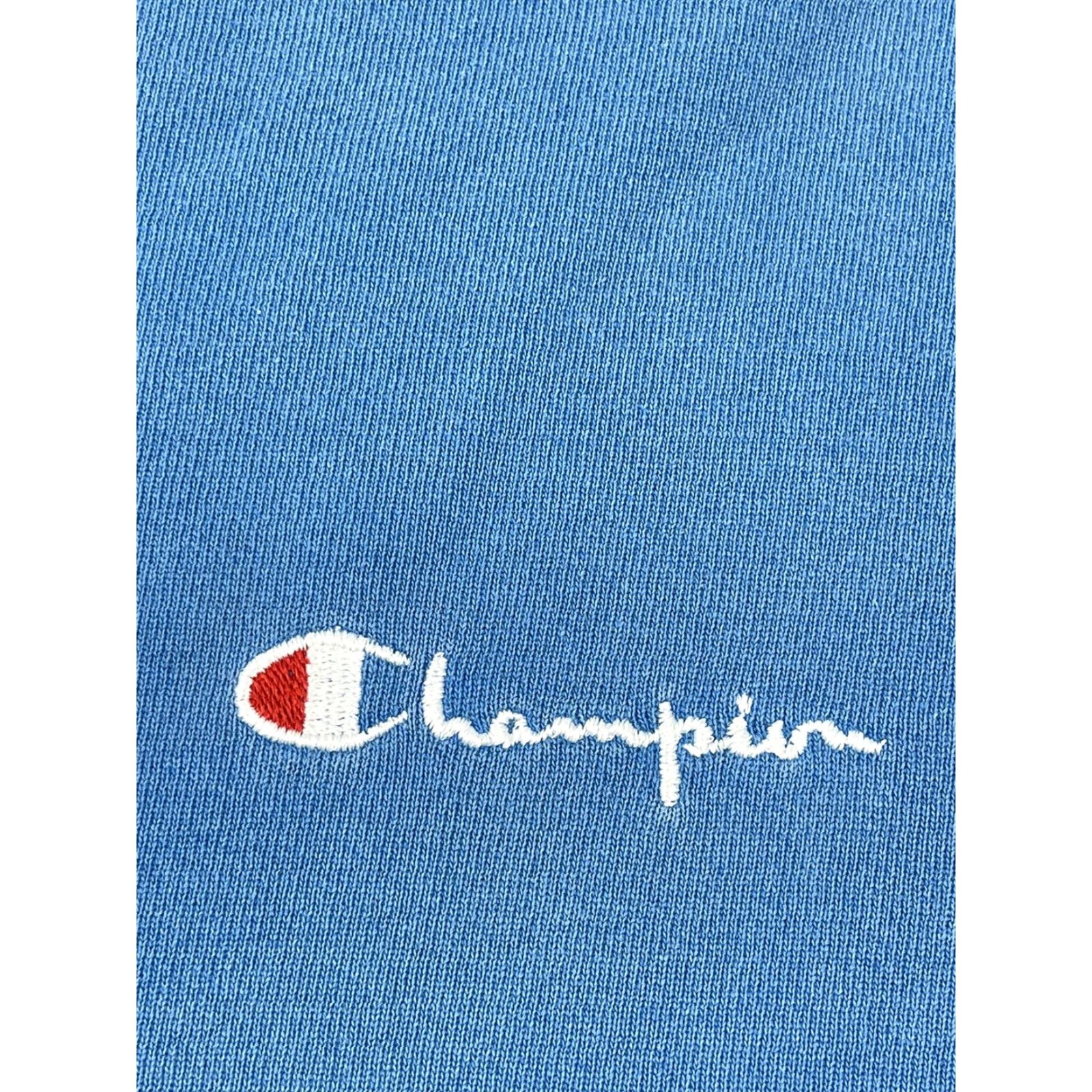Champion VINTAGE Champion 90s Sweatshirt Crewneck Light Powder Blue Sz L Men's Spell Out USA Size US L / EU 52-54 / 3 - 3 Thumbnail