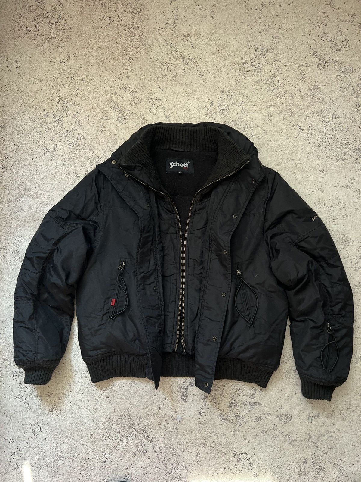 Schott × Vintage SCHOTT Vintage Avantgarde Bomber Jacket Size US M / EU 48-50 / 2 - 2 Thumbnail
