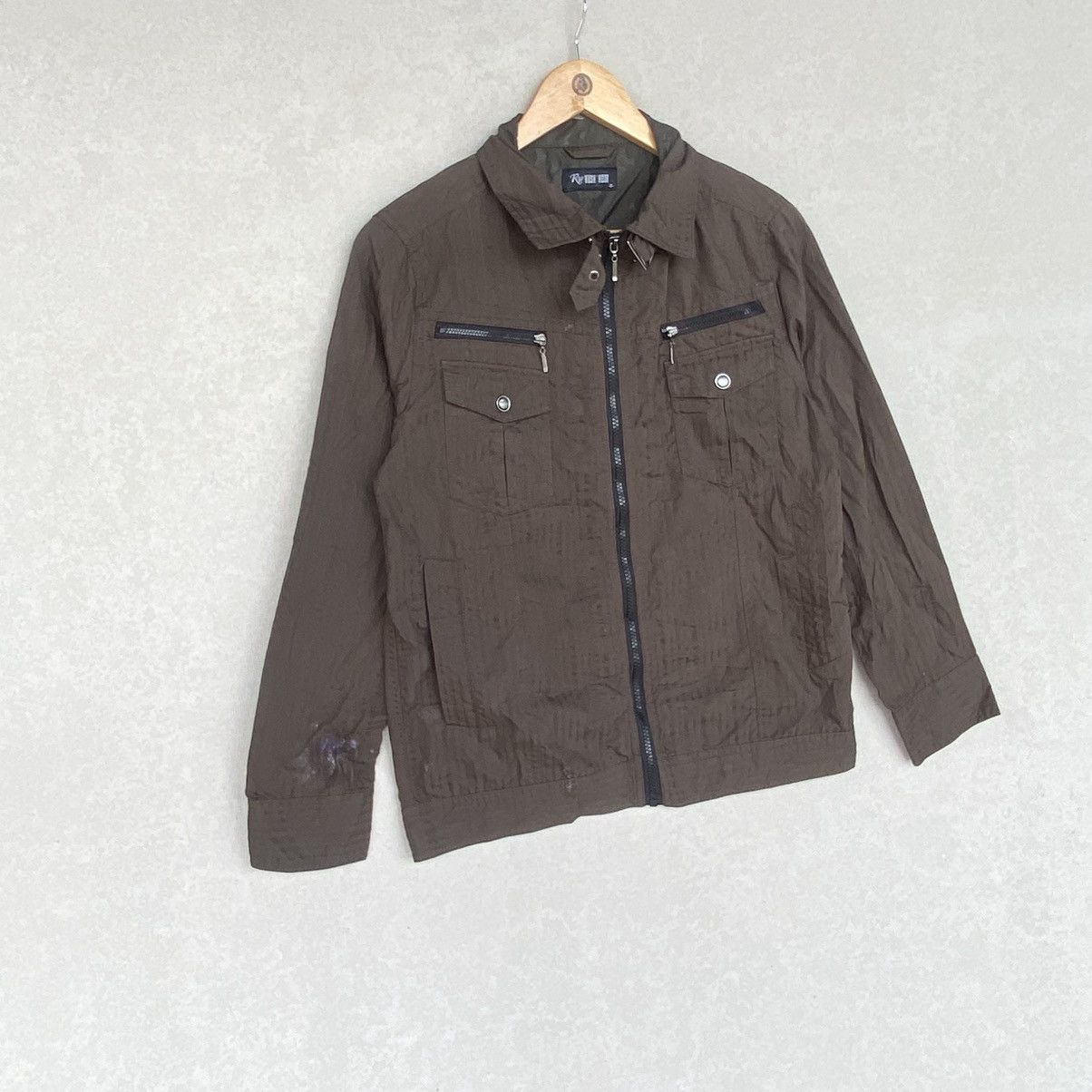 Other Vintage Rush Hour Full Zip Khaki Bomber Jacket Size M Size US M / EU 48-50 / 2 - 3 Thumbnail
