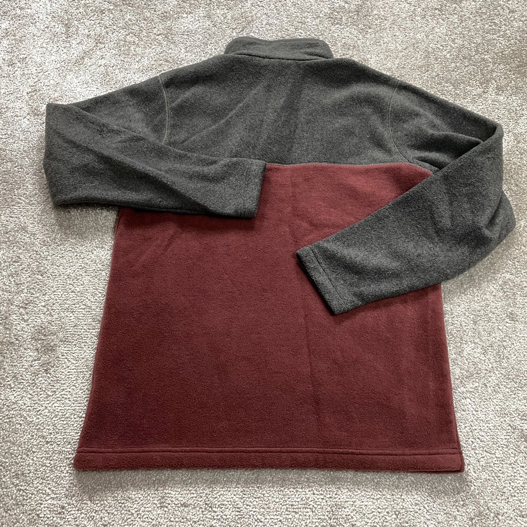 Vintage Columbia Fleece Jacket Mens Small Brown Gray 1/4 Snap Button Up Steens Mountain Size US S / EU 44-46 / 1 - 2 Thumbnail
