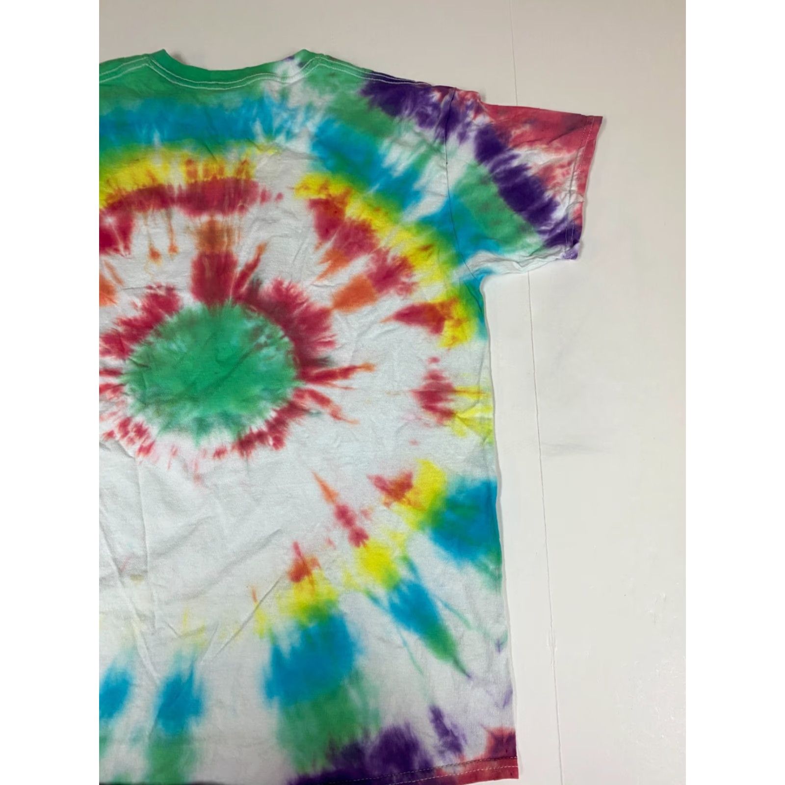 Gildan Gildan Tie Dye Mens Shirt L Short Sleeve Crew Neck T-Shirt Dryblend Classic Stars Summer Multicolor Logo Size US L / EU 52-54 / 3 - 7 Thumbnail