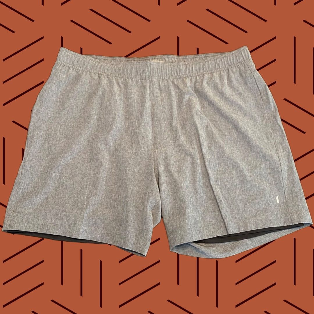 Onia Onia Shorts Mens 2XL Gray Lined Drawstring 6.5" Inseam Athletic Workout Size US 39 - 1 Thumbnail
