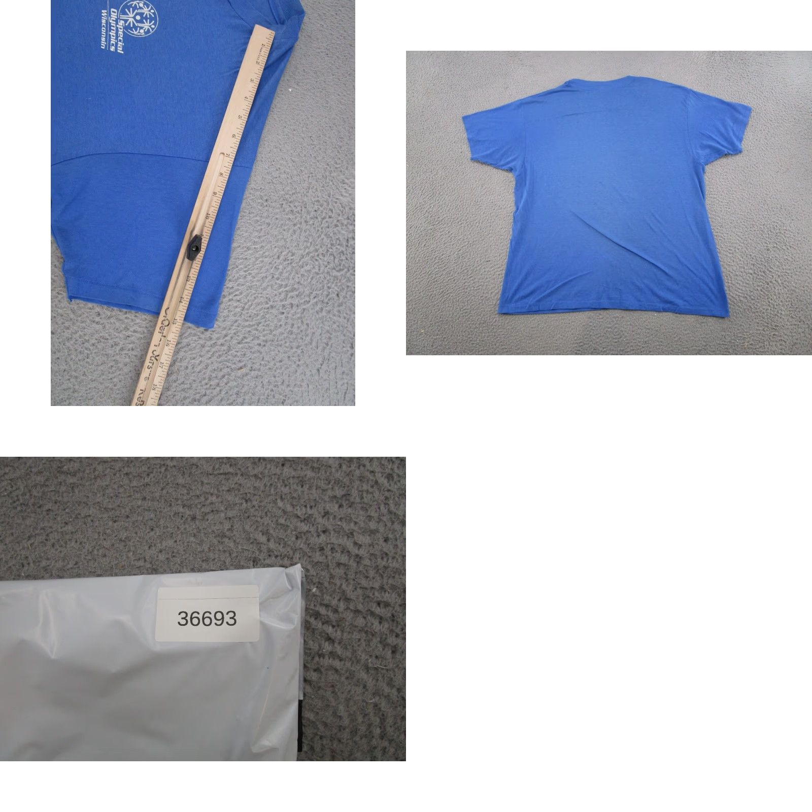 Hanes VINTAGE Hanes WSO Shirt 2XL Blue 90s Wisconsin Special Olympics T-Shirt Men Short Sleeve Crew Neck Cotton Size 2XL Vintage 90s Theme Sports Size US XXL / EU 58 / 5 - 8 Thumbnail