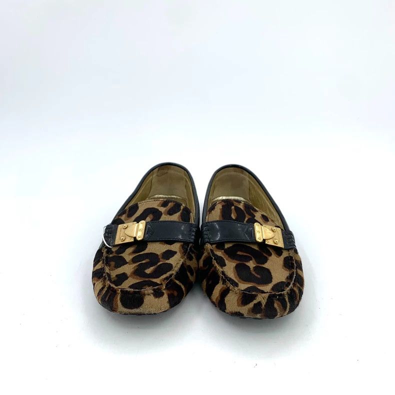 Louis Vuitton Louis Vuitton size 37.5 Color-block leopard-print round-toe Size US 5.5 / EU 38 - 3 Thumbnail