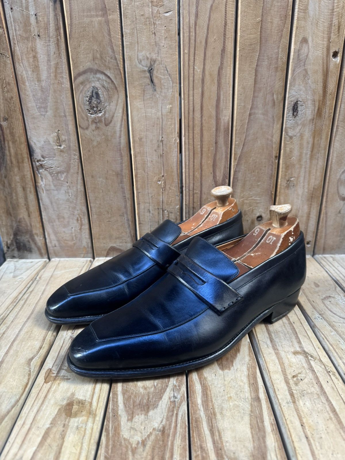 J.M. Weston J.M Weston Men’s Penny black Leather Loafers Sz Uk 8 E US 9 Size US 9 / EU 42 - 16 Thumbnail