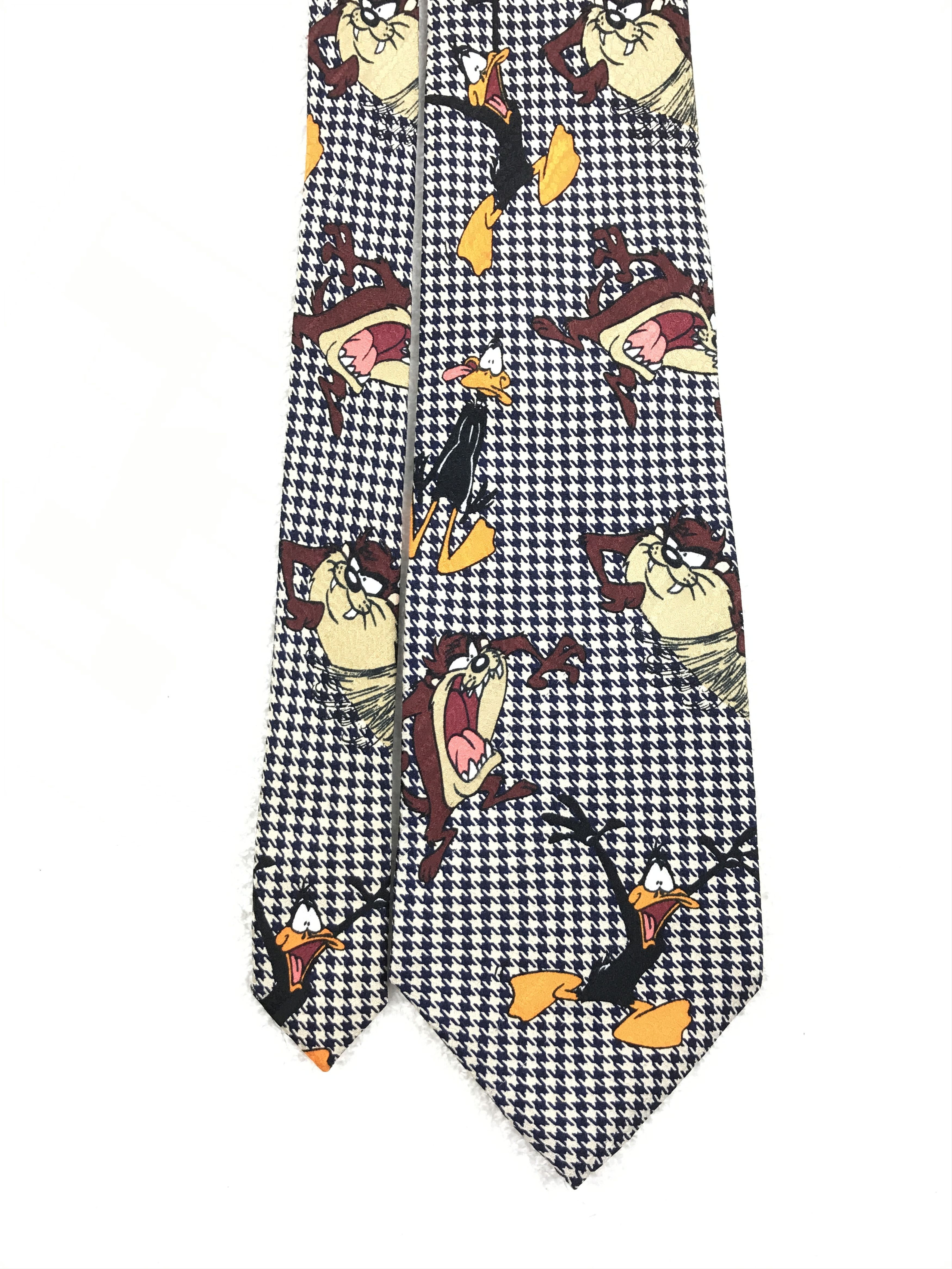 Designer × Vintage Vintage Looney Tunes Mania Silk Necktie Size ONE SIZE - 3 Thumbnail