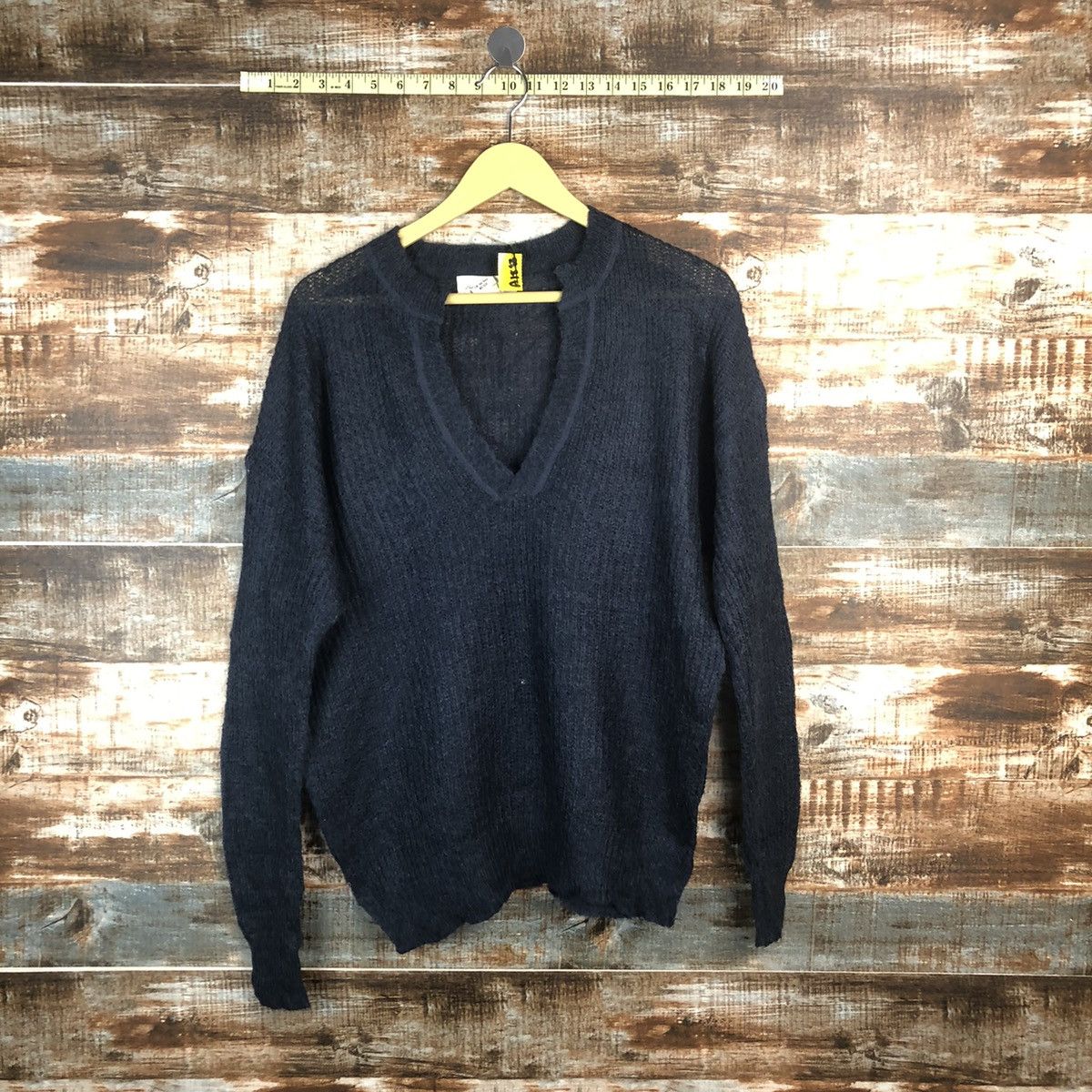 Vintage L.O.G.G. Darkblue streetwear Knitwear #A1863 Size US M / EU 48-50 / 2 - 1 Thumbnail