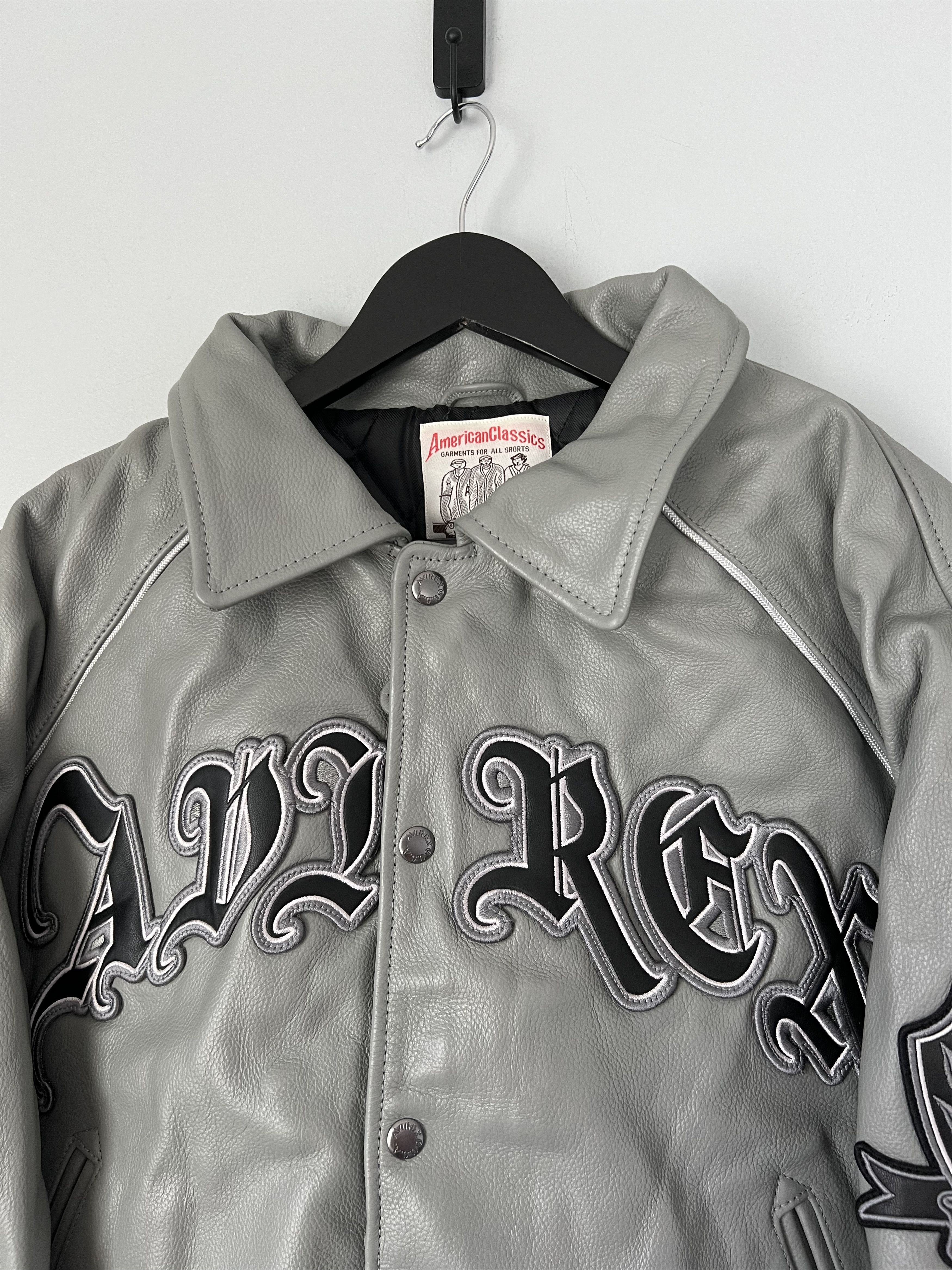 Avirex × Palace Palace Avirex Leather Jacket in Grey Size US L / EU 52-54 / 3 - 5 Thumbnail