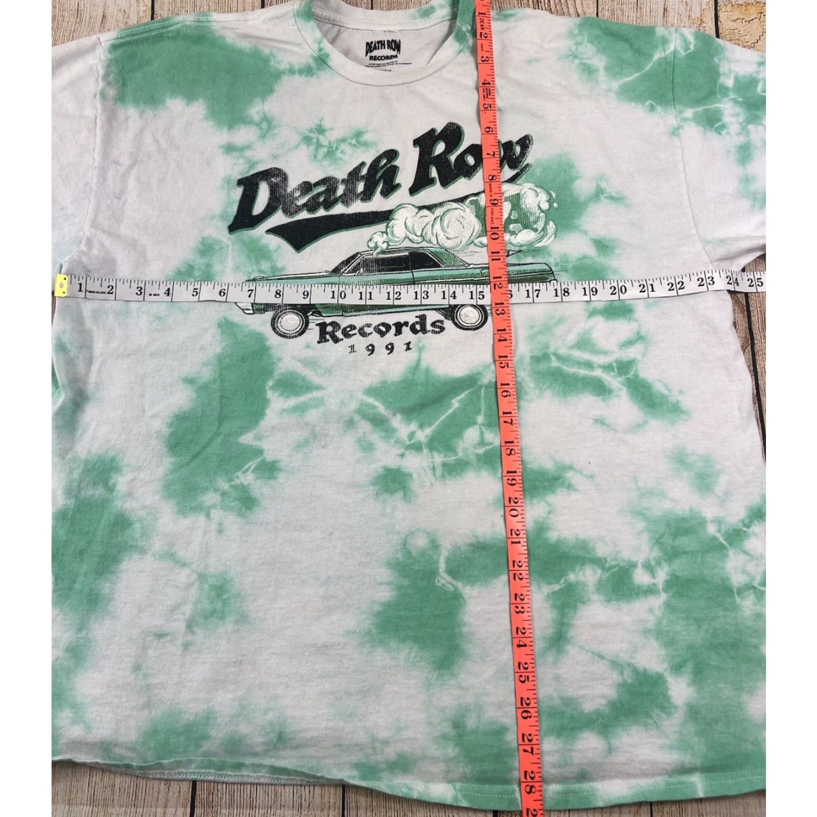 Vintage Death Row Records T-Shirt 2022 Tie Dye Shirt XL Men White Music Shirt Size US XL / EU 56 / 4 - 5 Thumbnail