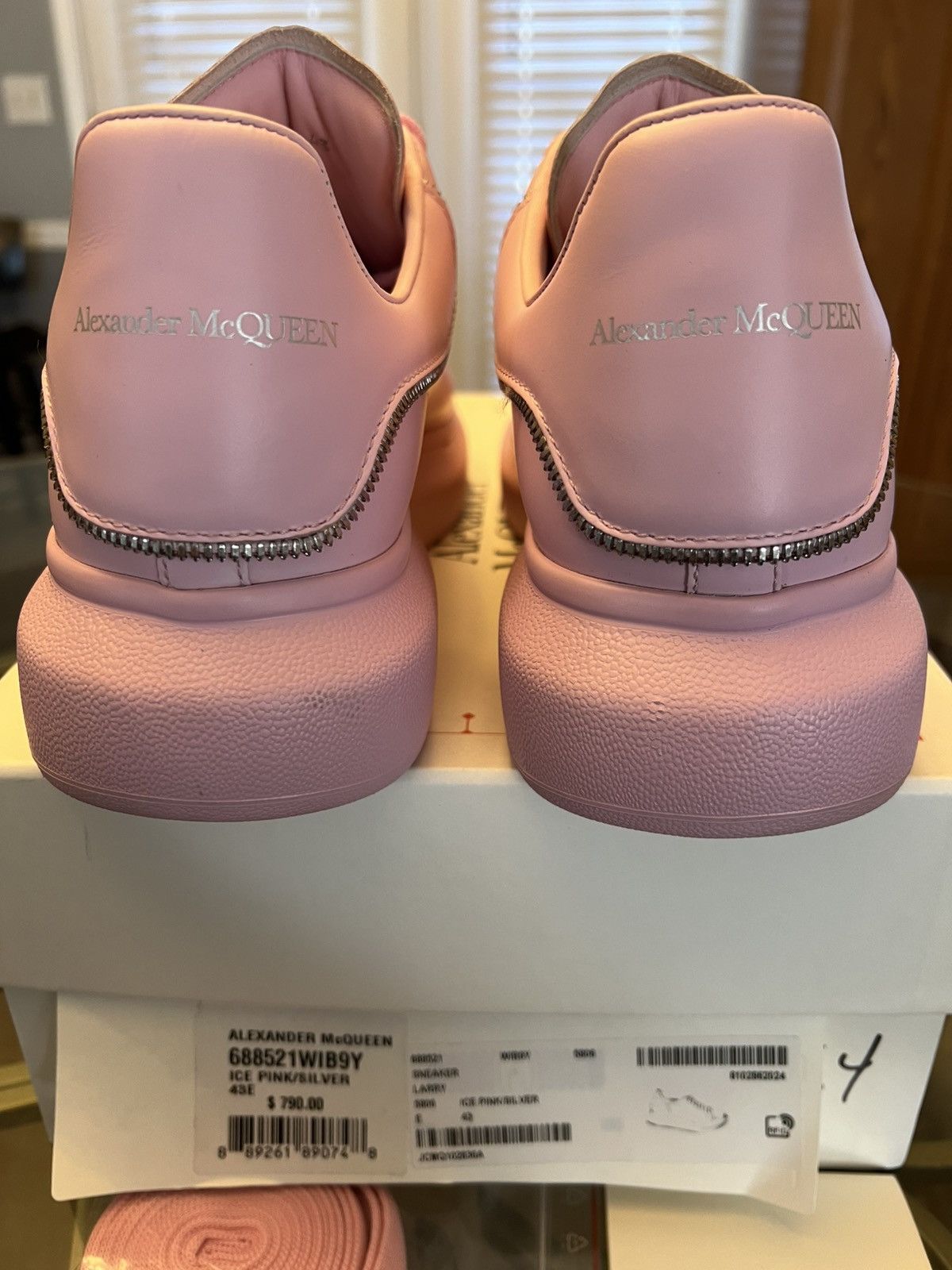 Alexander McQueen “Zipper Tooth- Iced Pink”