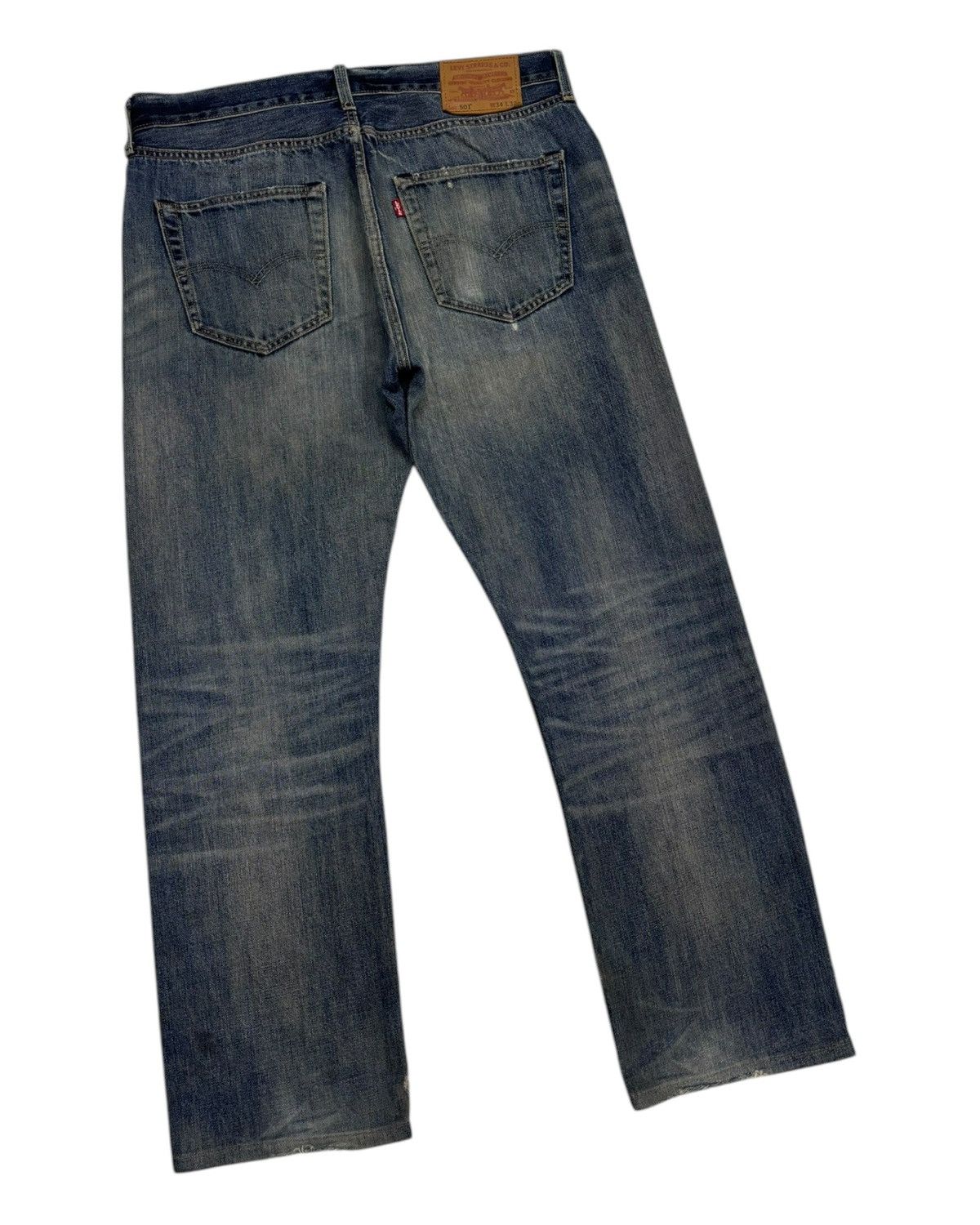 Levi's VTG LEVIS 501 BIG E DISTRESSED DENIM JEANS Size US 35 - 4 Thumbnail