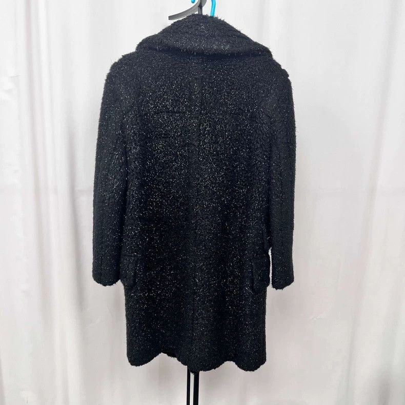 Max Mara Max Mara Silver thread teddy cotton coat Size L / US 10 / IT 46 - 2 Thumbnail