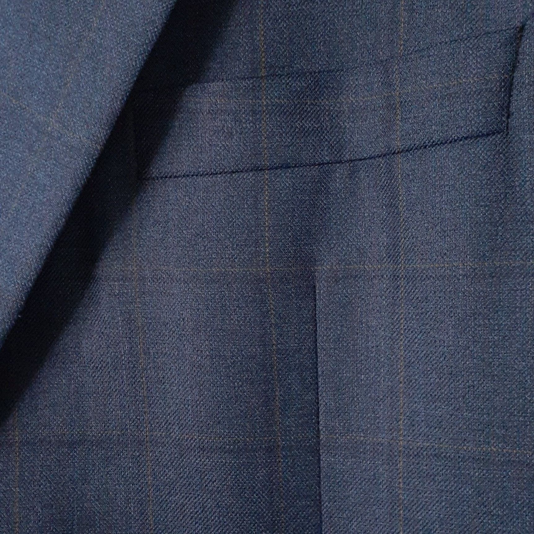 Vintage Hickey Freeman Sport Coat Blue Silk Wool Blend 2 Button Notch Lapel Long 44 Regular Men Size US S / EU 44-46 / 1 - 3 Thumbnail