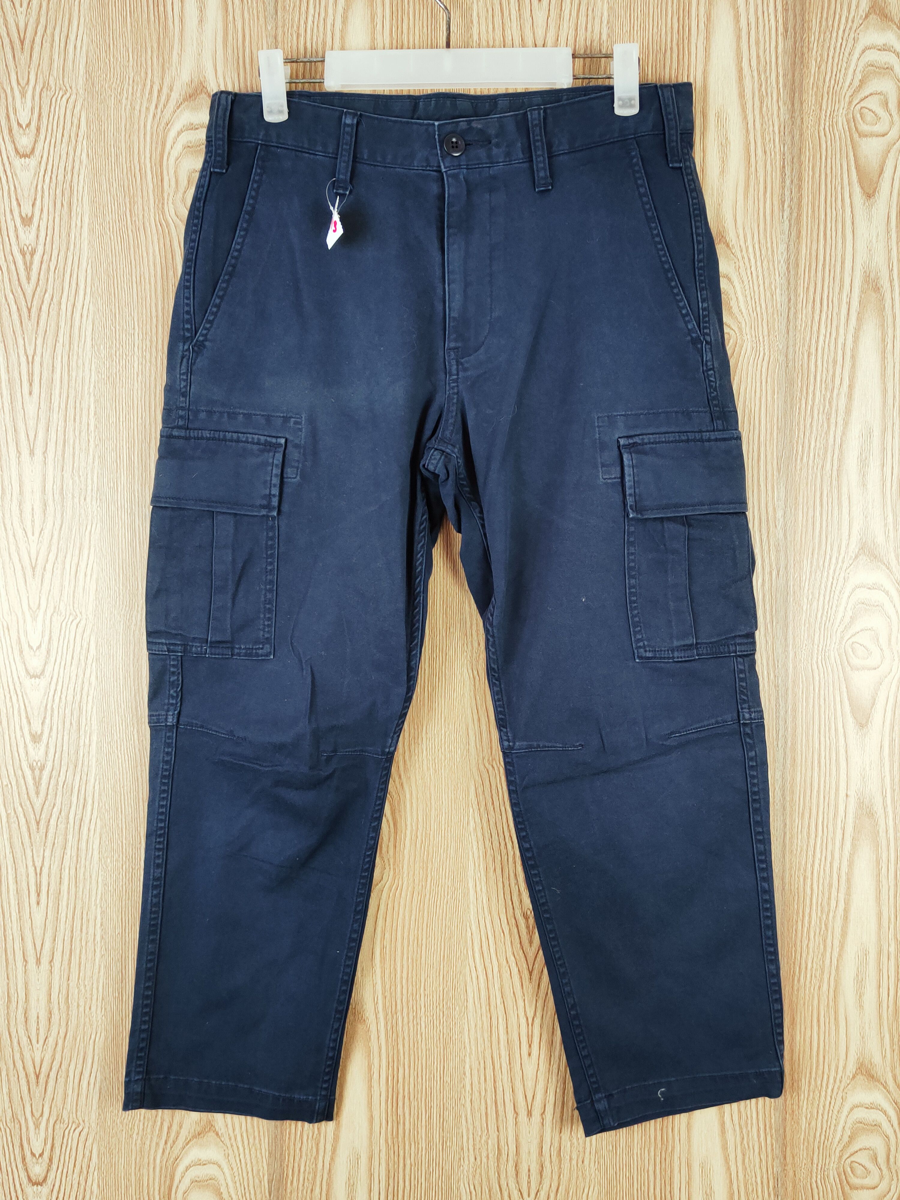Japanese Brand Uniqlo Navy Multipocket Tactical Cargo Pants #W713 Size US 31 - 1 Thumbnail