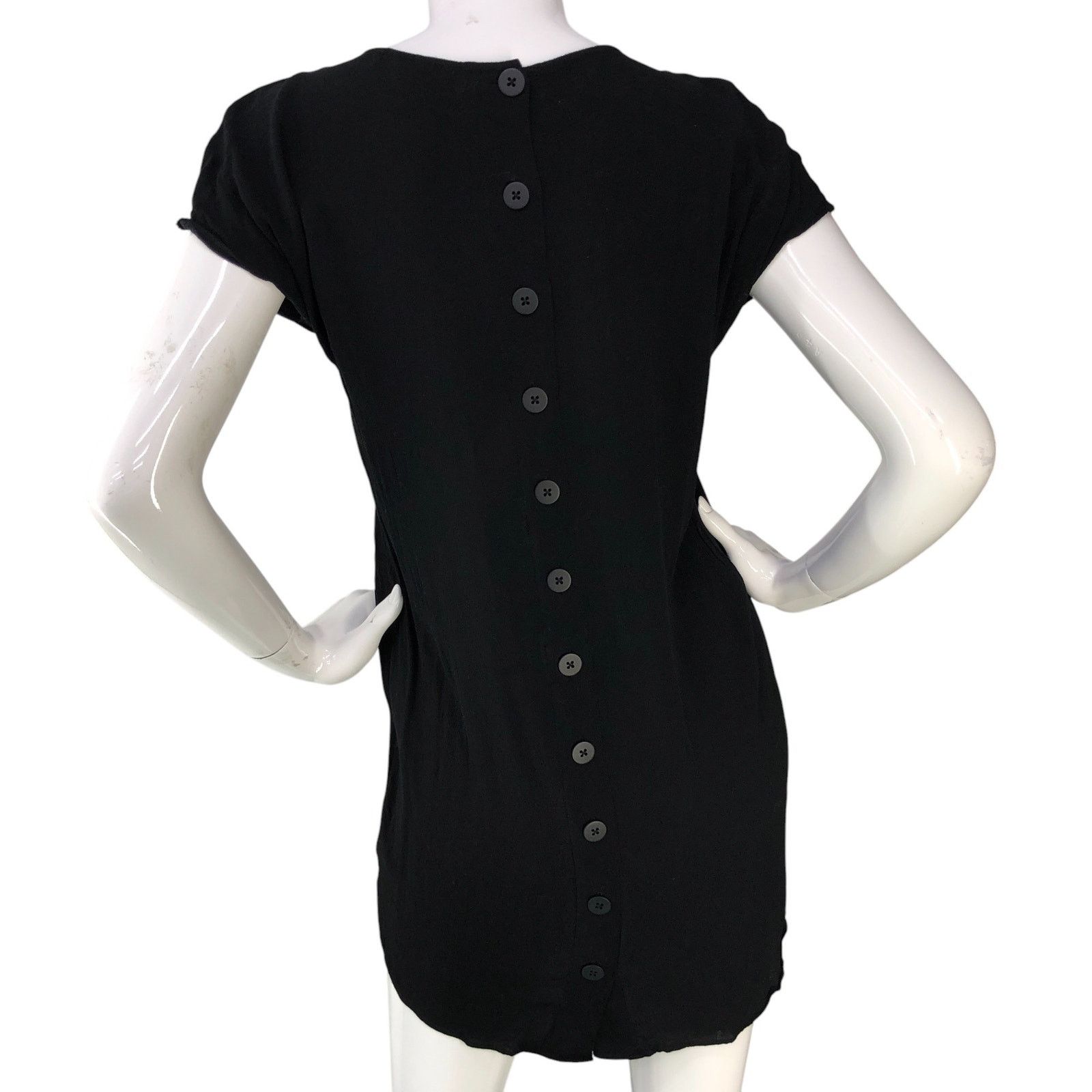 Madewell Madewell Size XXS Dress Crewneck Button Back Easy Crepe Size XS / US 0-2 / IT 36-38 - 7 Thumbnail
