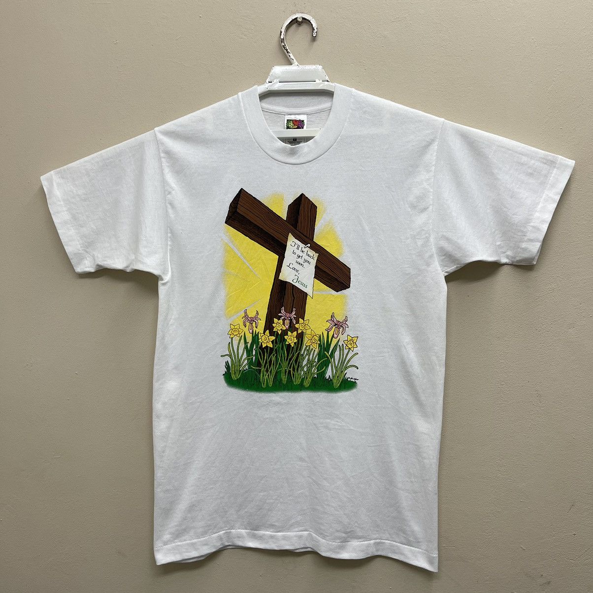 Other Vintage 90s Jesus Shirt Unisex I'll Be Back To Get You Soon Size US M / EU 48-50 / 2 - 1 Thumbnail