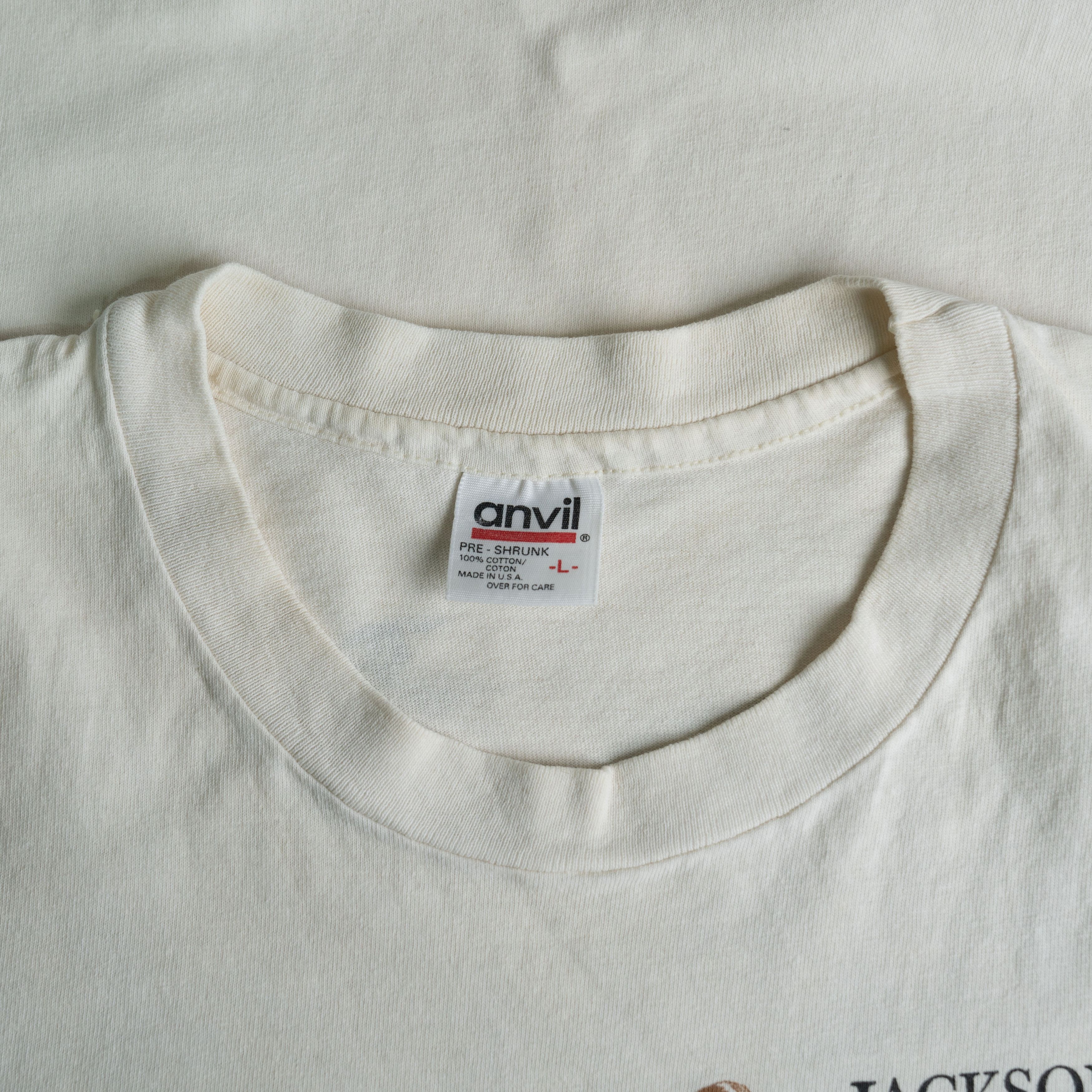 Anvil Vintage 1990's Jackson Hole Wyoming Tee Shirt Size US L / EU 52-54 / 3 - 3 Thumbnail