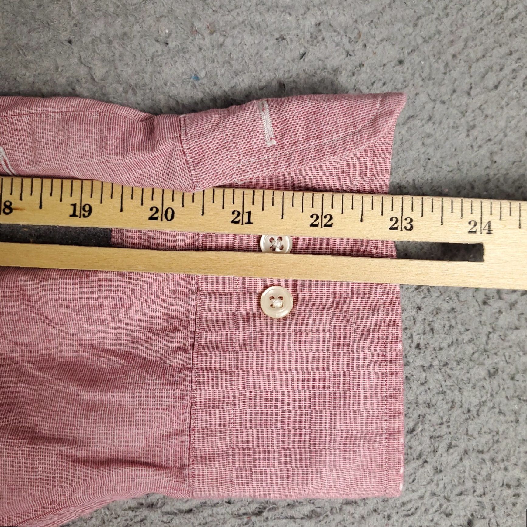 Ralph Lauren Ralph Lauren Shirt Men Size 16 Dress Button-Up Long Sleeve Red Pony Classic Collar Nonsmoke Non-Iron Pockets (Men) Size 42R - 7 Thumbnail