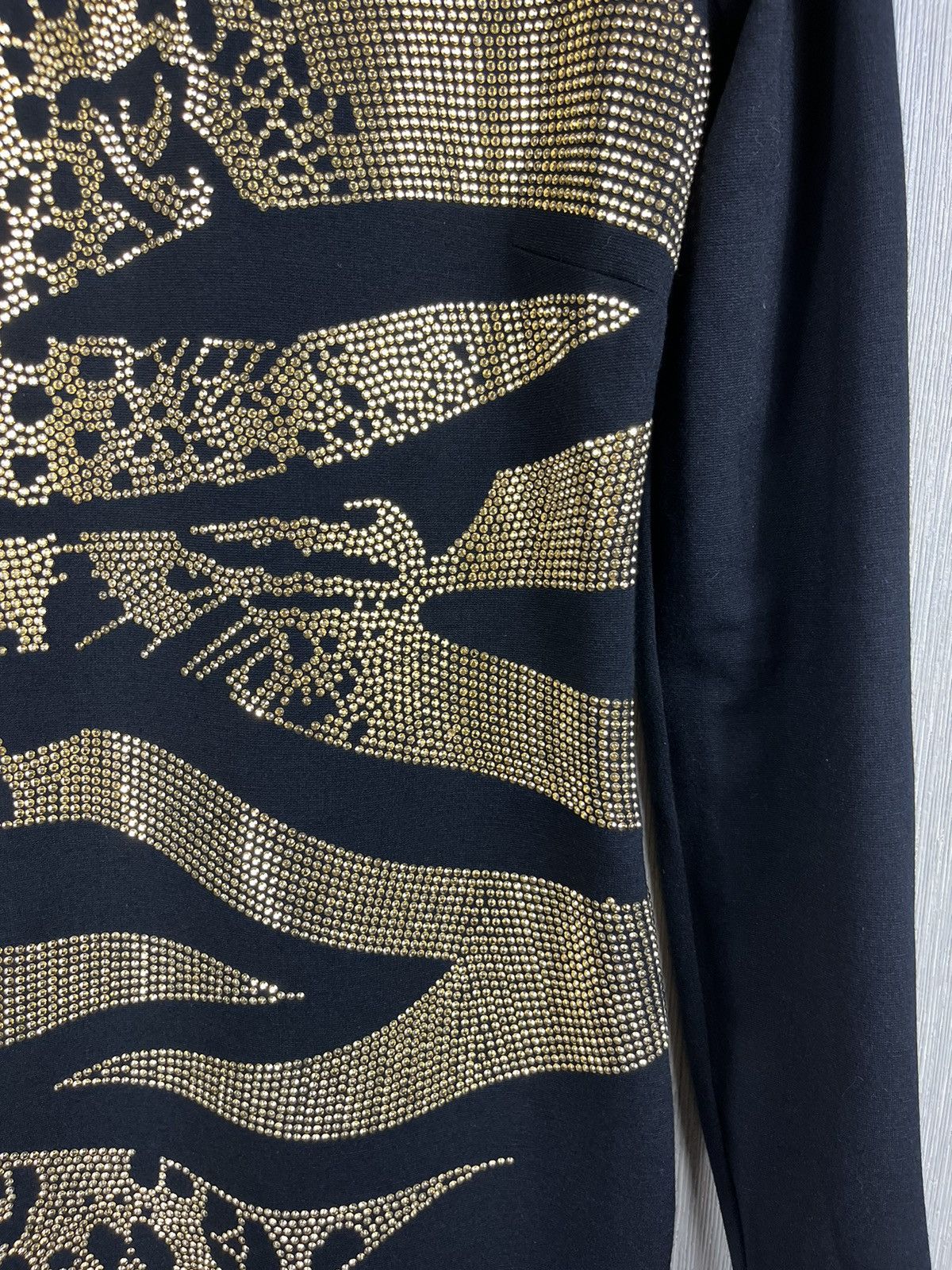 Designer × Versace × Versace Jeans Couture Versace jeans bodycon dress leopard golden metallic studs Size S / US 4 / IT 40 - 10 Thumbnail