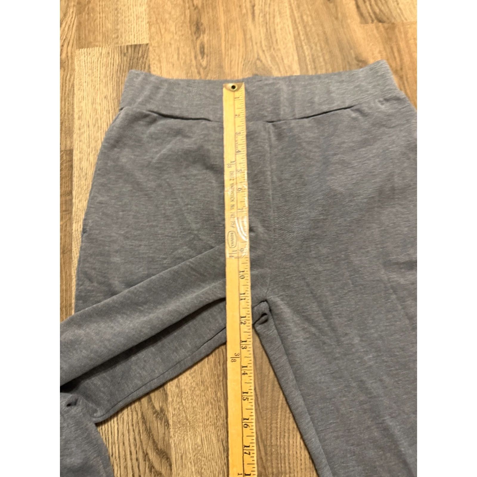 Vintage Alloy Apparel Pants Women’s Medium Gray Yoga Pants Pull On High Rise Bootcut Inseam 30” Size 32" / US 10 / IT 46 - 7 Thumbnail