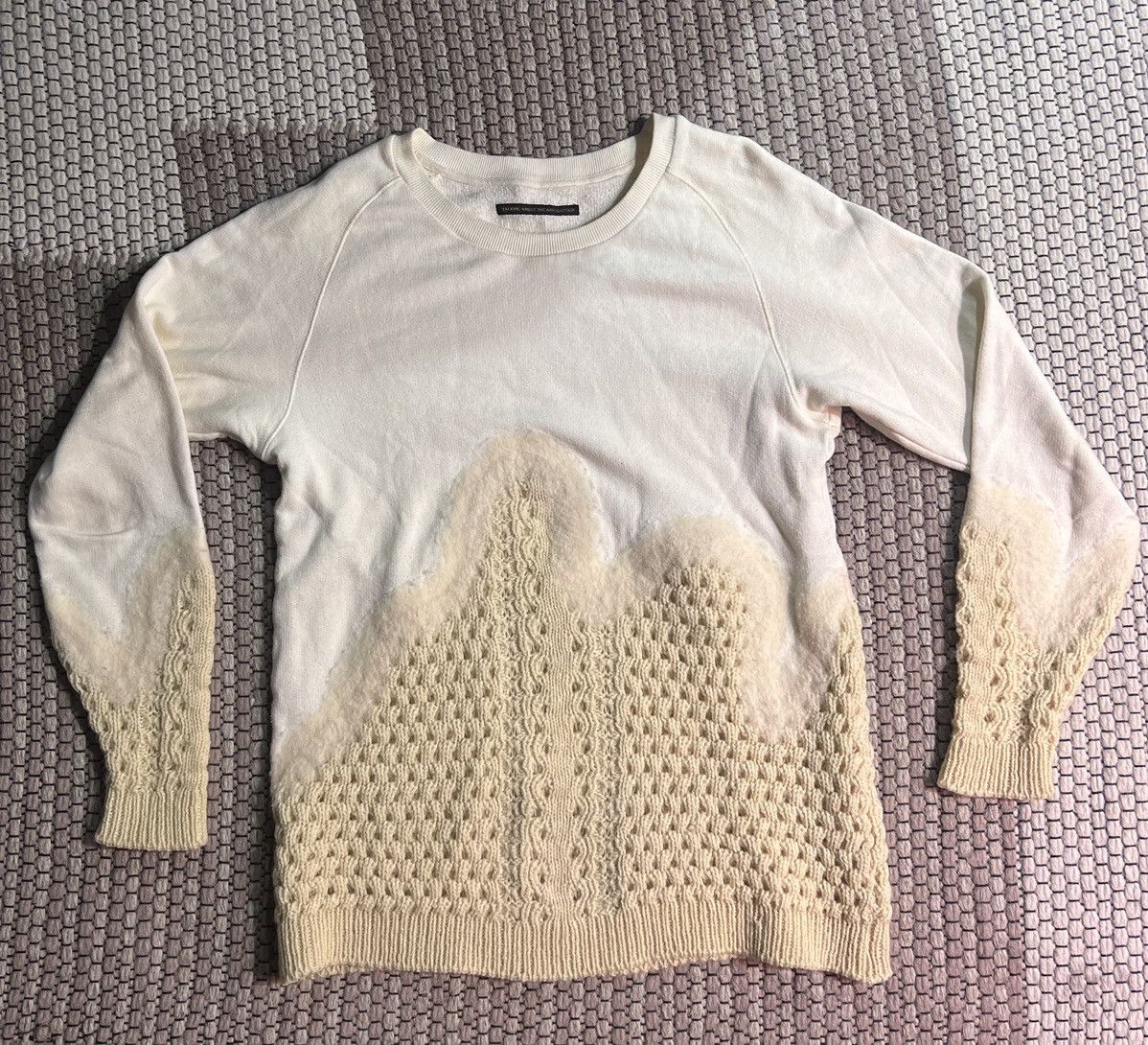 Pre-owned Talking About The Abstraction 50/50 Sweatshirt Sweater In Cream
