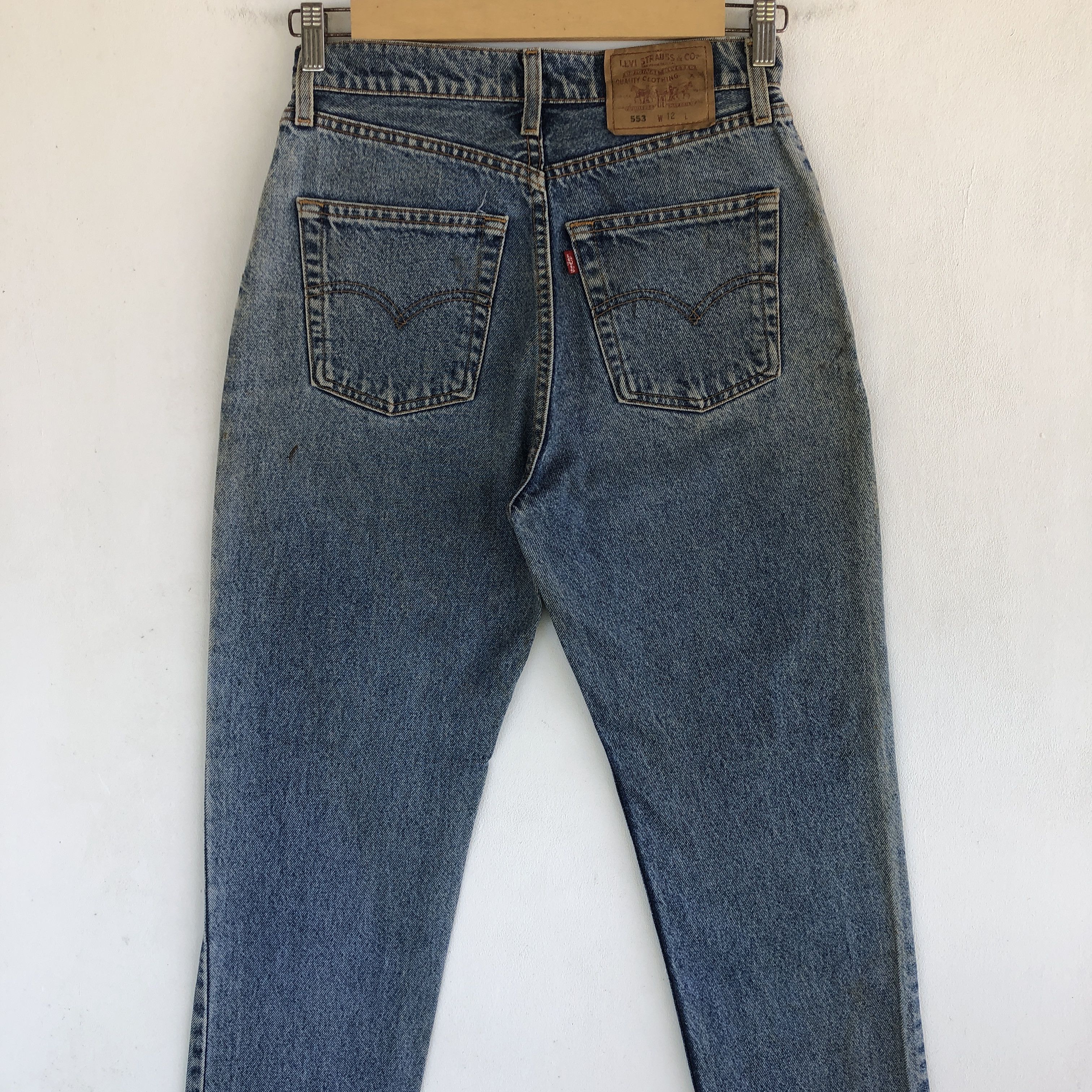 Levi's Vintage Levis Faded Stone Wash Jeans Levi's 553 Denim Pants Size 28" / US 6 / IT 42 - 4 Thumbnail