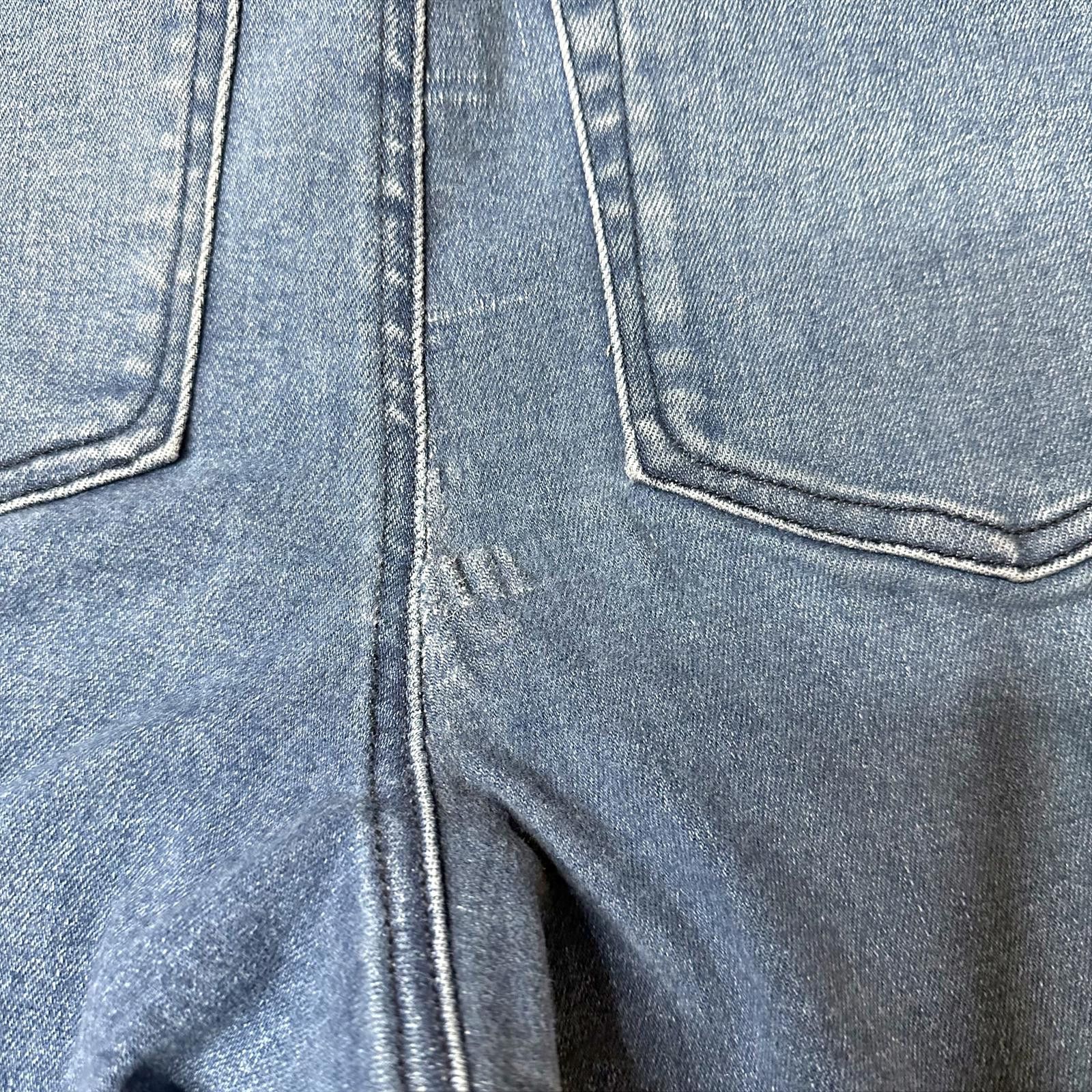 Good American Good American Women's Distressed Skinny Jeans Blue 14/16 Size 36" / US 14 / IT 50 - 6 Thumbnail