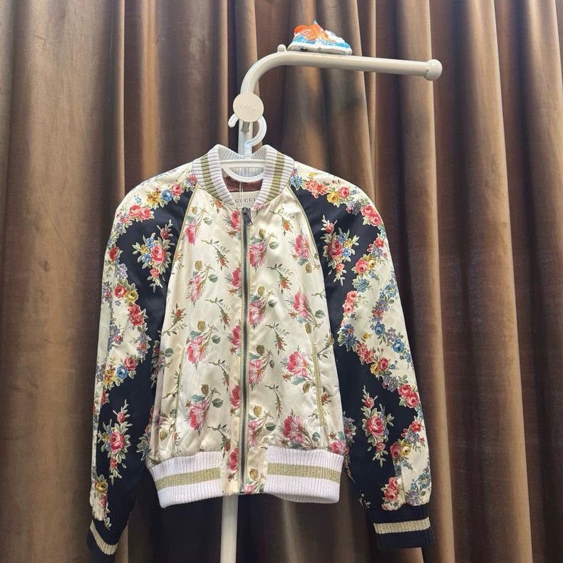 Gucci GucciFloral coat mulberry silk jacket 2503-Nextarrow Size US S / EU 44-46 / 1 - 1 Thumbnail