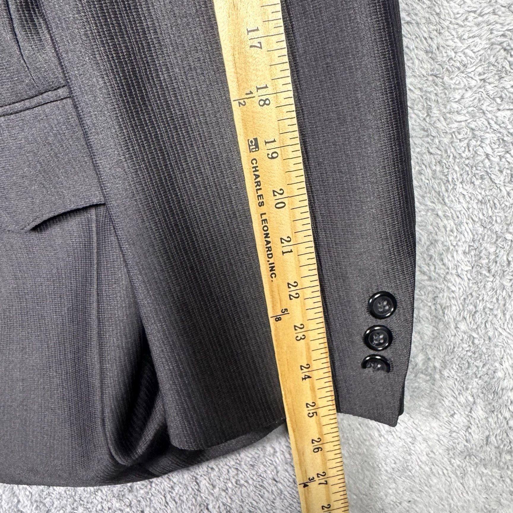 Vintage Pagano West Sport Coat Mens 42R Blazer Jacket Black 1 Piece Vintage USA Dacron Juniors? Size 42R - 5 Thumbnail