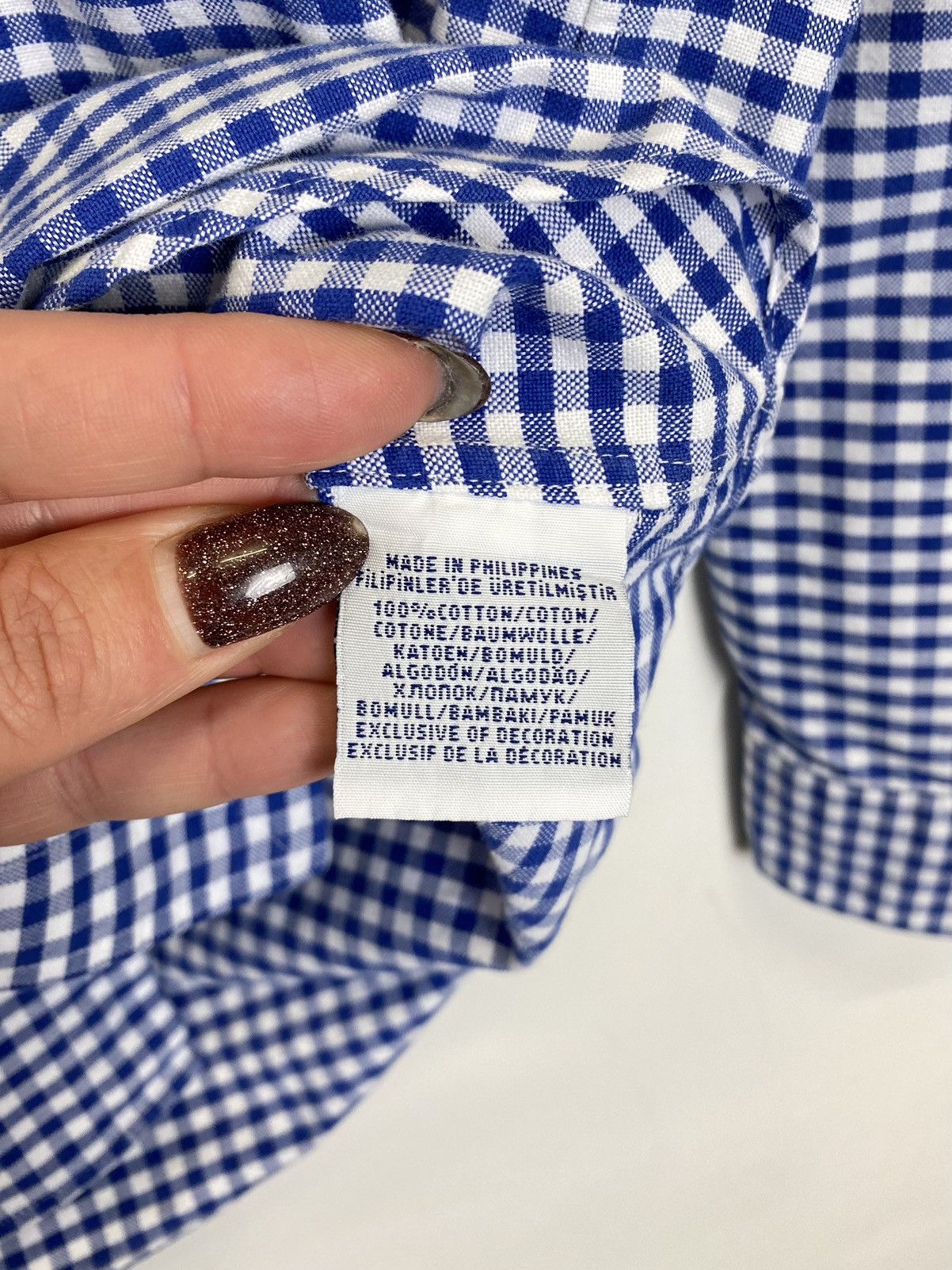 Polo Ralph Lauren Polo Ralph Lauren Slim Fit Shirt Buttons-Up Checkered Blue Size US S / EU 44-46 / 1 - 6 Thumbnail