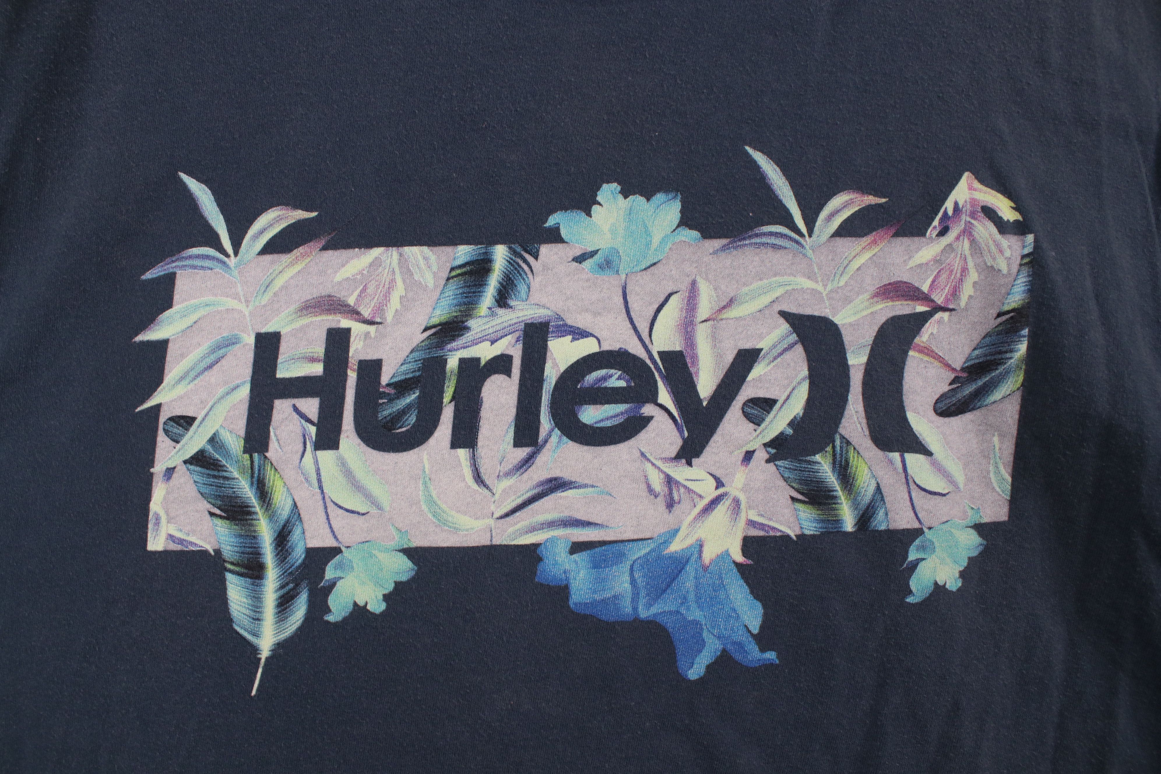 Hurley × Vintage Vintage Hurley Surfing Spell Flower Box Logo T-Shirt Blue Size US XL / EU 56 / 4 - 7 Thumbnail