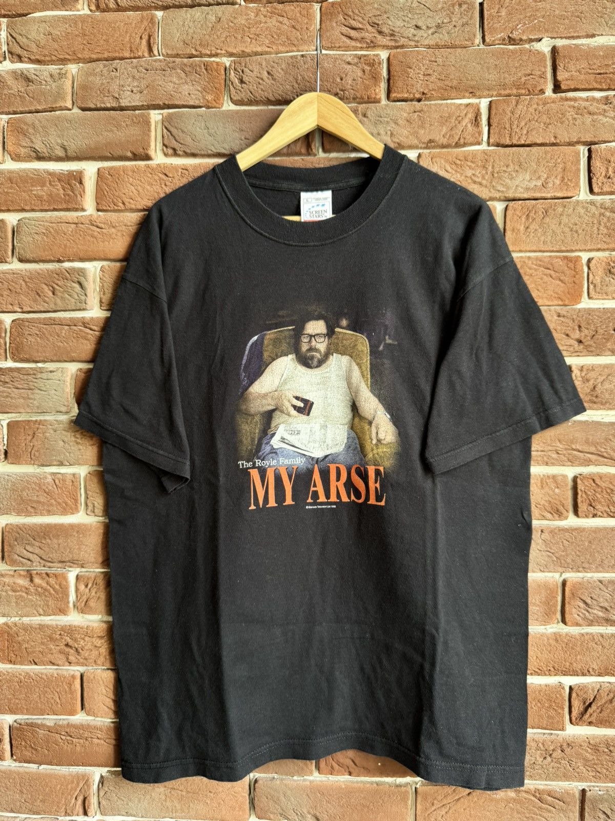 Vintage Vintage 1998 The Royle Family My Arse 90s Movie Tee Black L Size US L / EU 52-54 / 3 - 1 Thumbnail