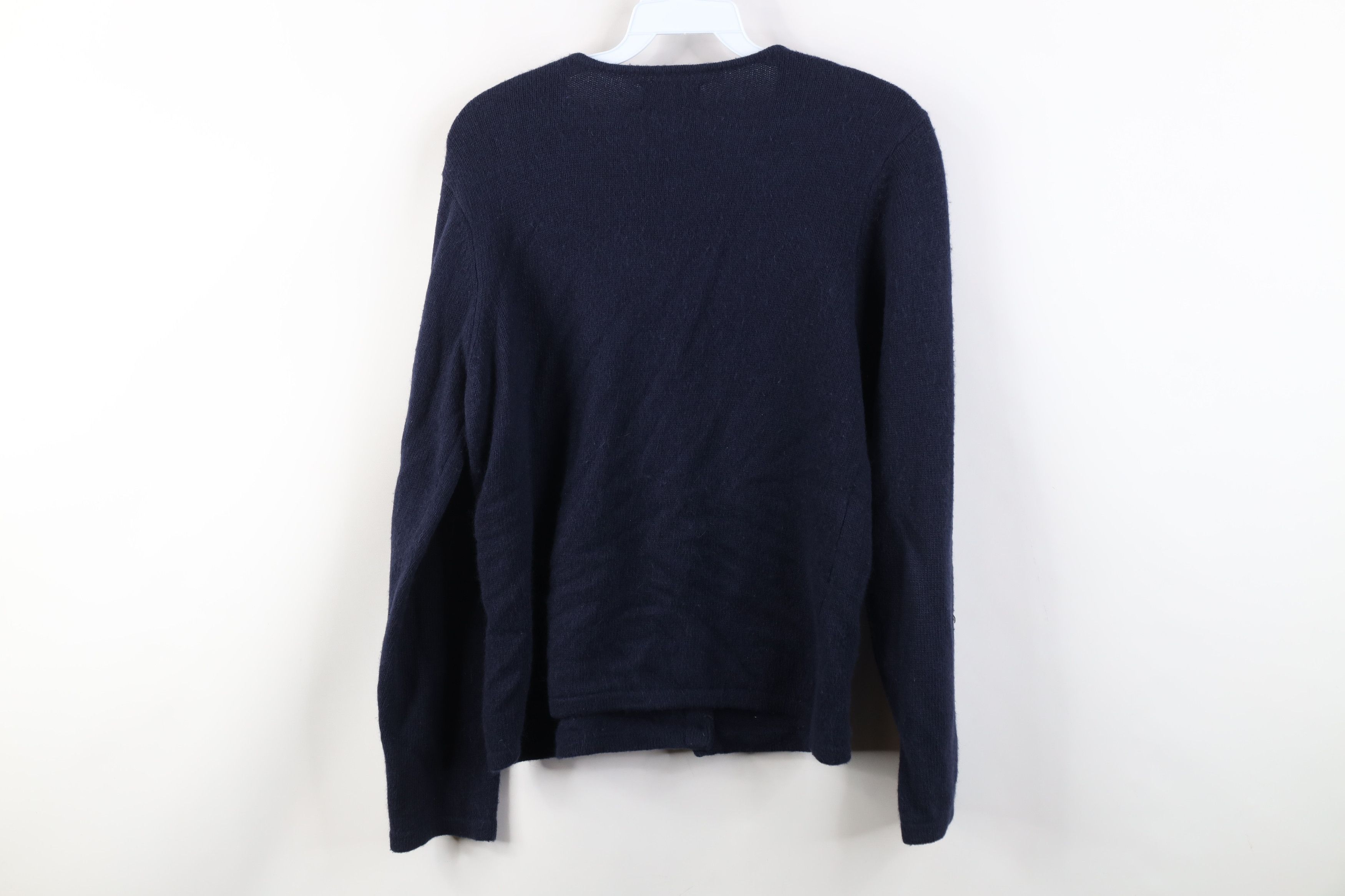 Vintage Vintage 90s Streetwear Lambswool Angora Knit Sweater Blue Size M / US 6-8 / IT 42-44 - 8 Thumbnail