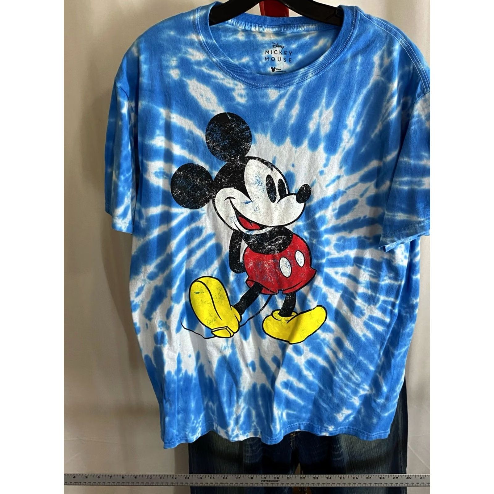 Disney Disney Mickey Mouse TEE Shirt Blue Tie Dye Medium M - Men’s T-Shirt Variety Shirt Size US M / EU 48-50 / 2 - 5 Thumbnail