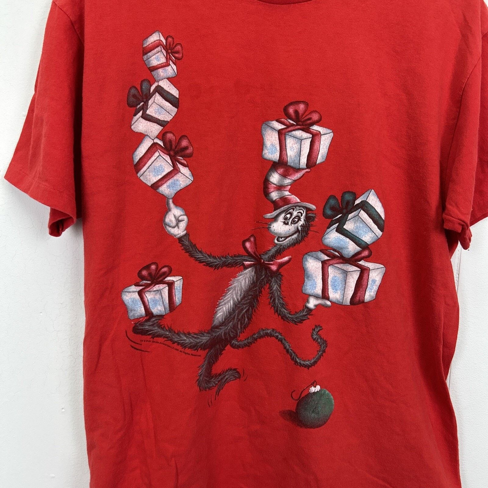 Vintage Dr Seuss 1999 Cat In The Hat Vintage Christmas L-shirt Large Size US L / EU 52-54 / 3 - 2 Thumbnail