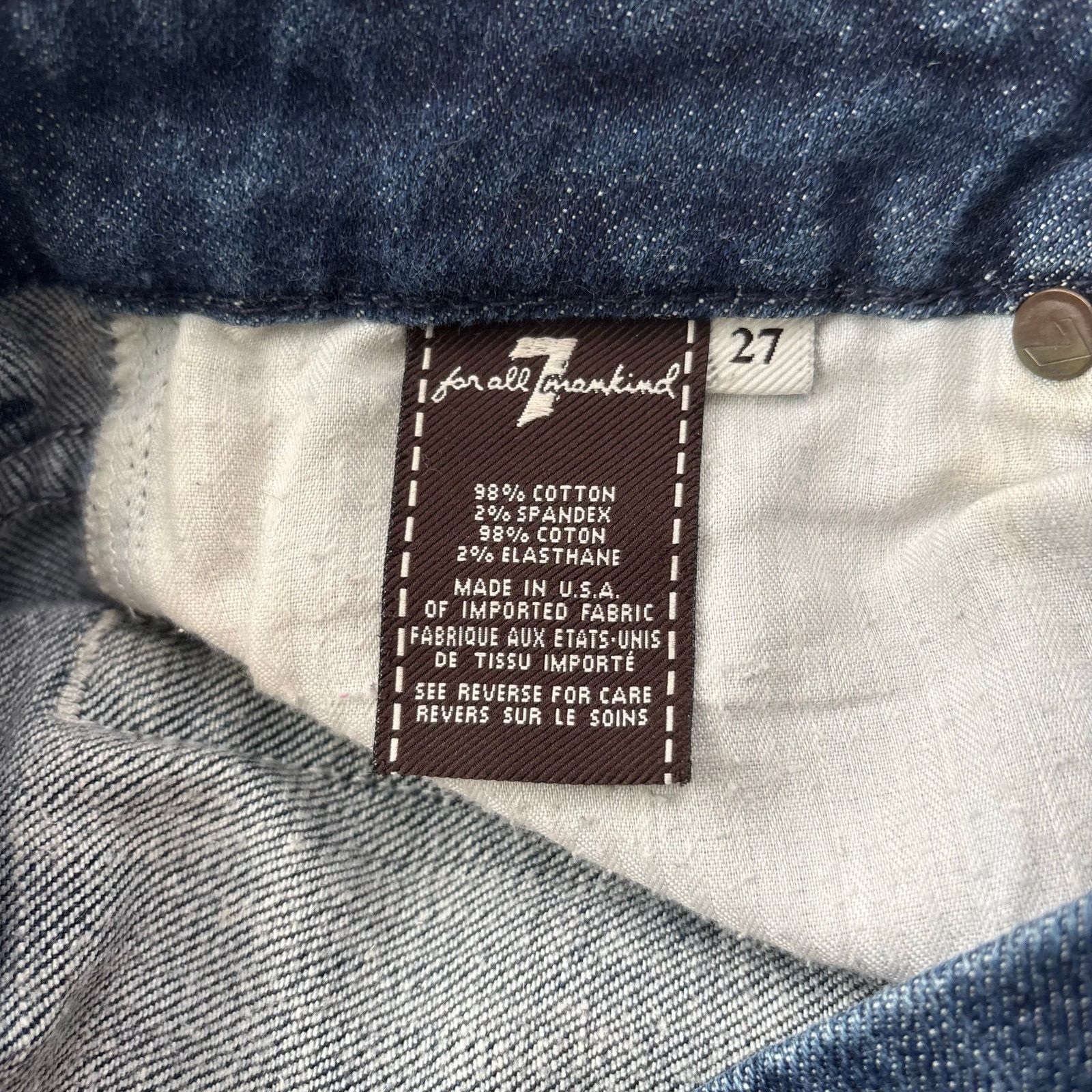 7 For All Mankind 7 For All Mankind A Pocket Bootcut Jeans EU 27 Mid-Rise Size 27" / US 4 / IT 40 - 10 Thumbnail
