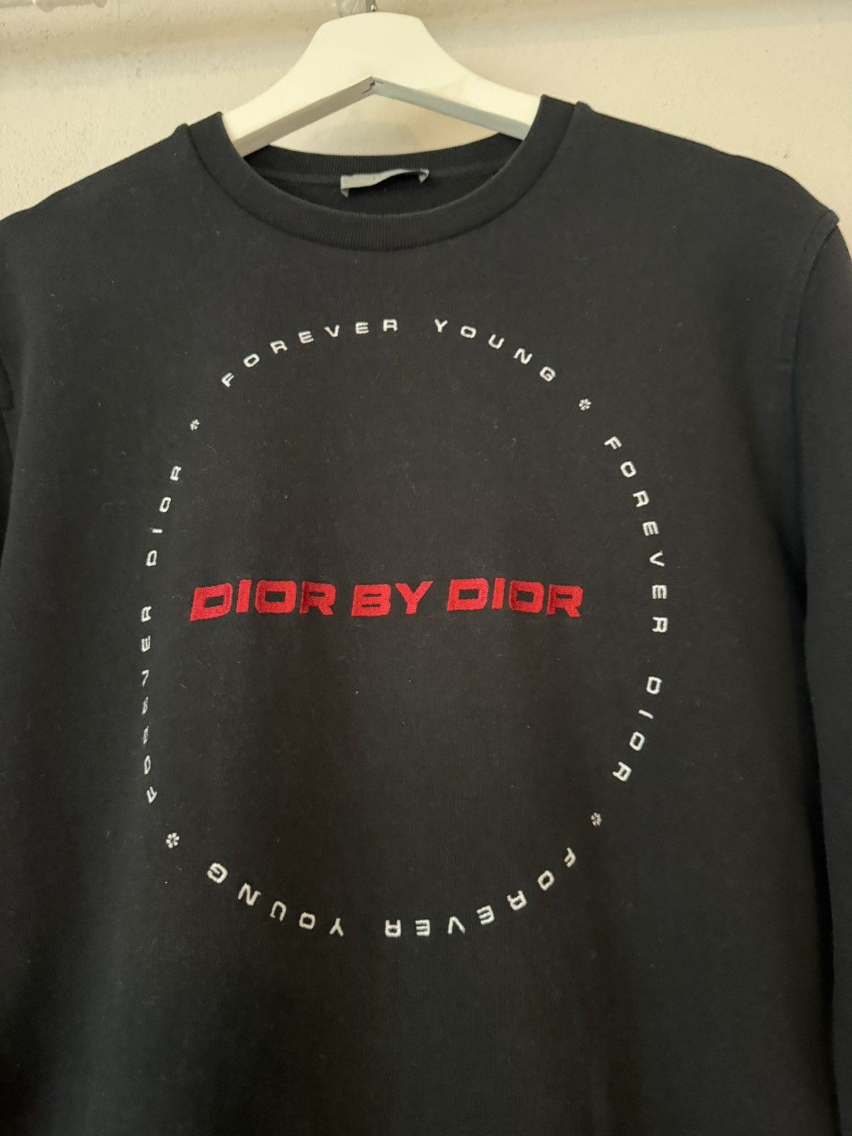Dior Dior Black Sweatshirt with Circular Logo Print Size US L / EU 52-54 / 3 - 3 Thumbnail