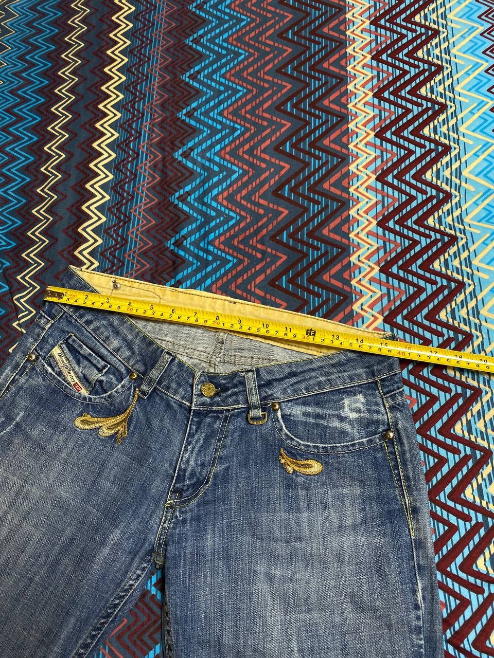 Diesel DIESEL jeans blue vintage crazy Y2K streetwear Size 31" - 13 Thumbnail