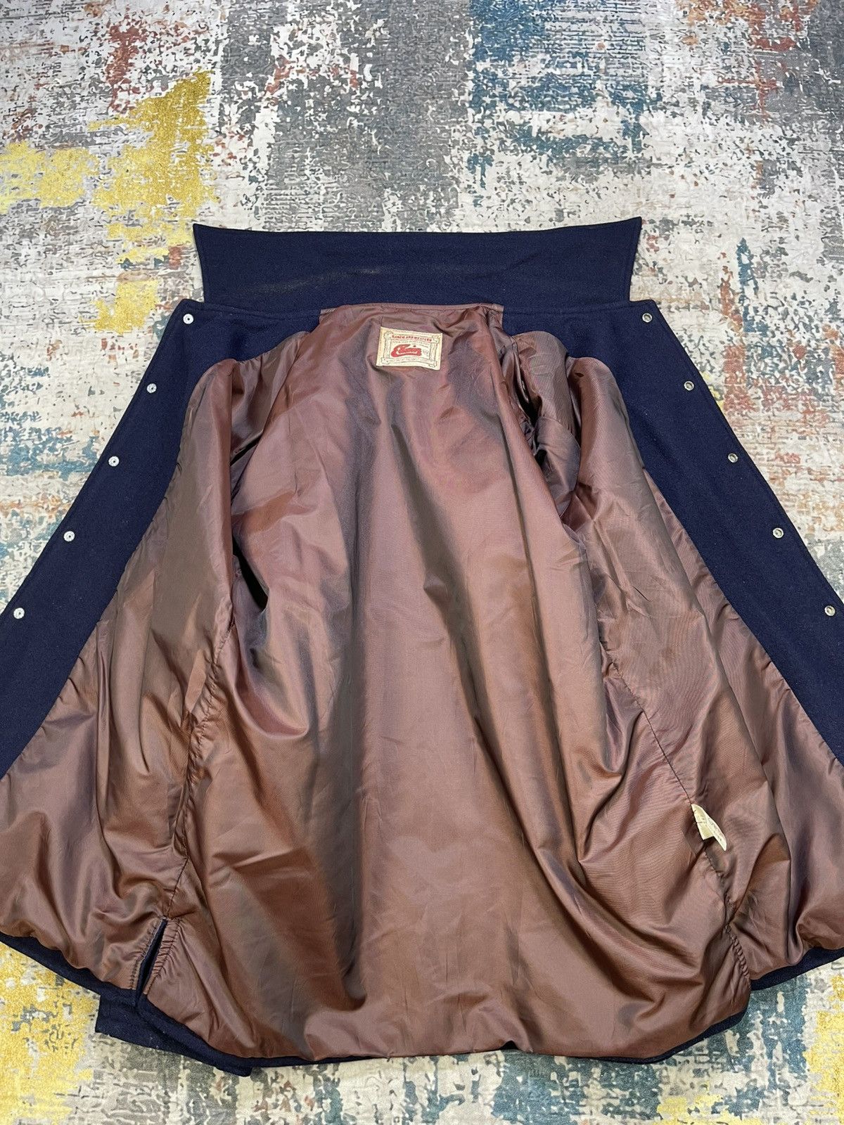 Edwin Vtg Edwin Ranch & Wester Letterman Wool Coach Jacket Size US M / EU 48-50 / 2 - 5 Thumbnail