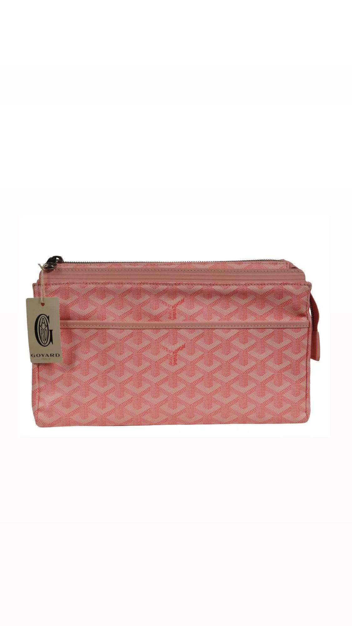 Goyard Miroir Toiletry Wash Travel Bag GM Pink Zip Senate - 02248 | Grailed