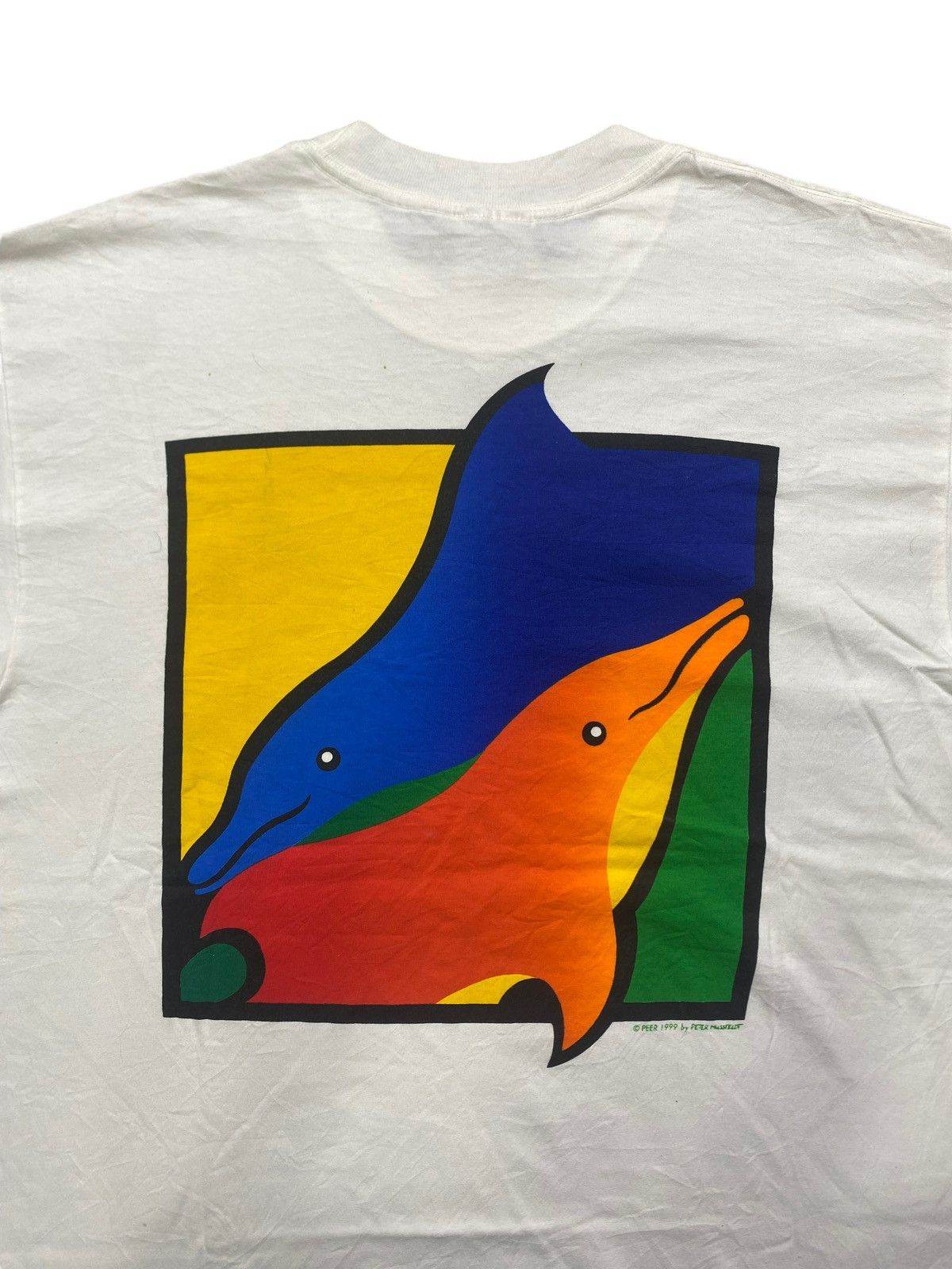 Other 90s PEER PETER MUSSFELDT ART TEE DOLPHINE GRAPHICH Size US M / EU 48-50 / 2 - 1 Thumbnail