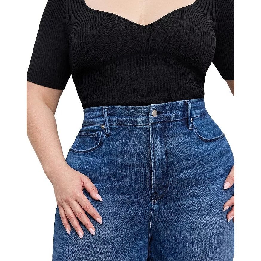 Good American Good American Women Indigo Good Legs Bootcut Jeans Size 16 Size 38" / US 16 / IT 52 - 2 Thumbnail